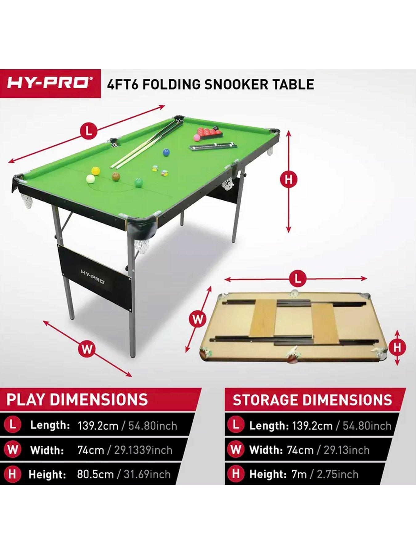 Image 7 of 7 of Hy-Pro Folding 4ft 6in Snooker And Pool Table Games Table