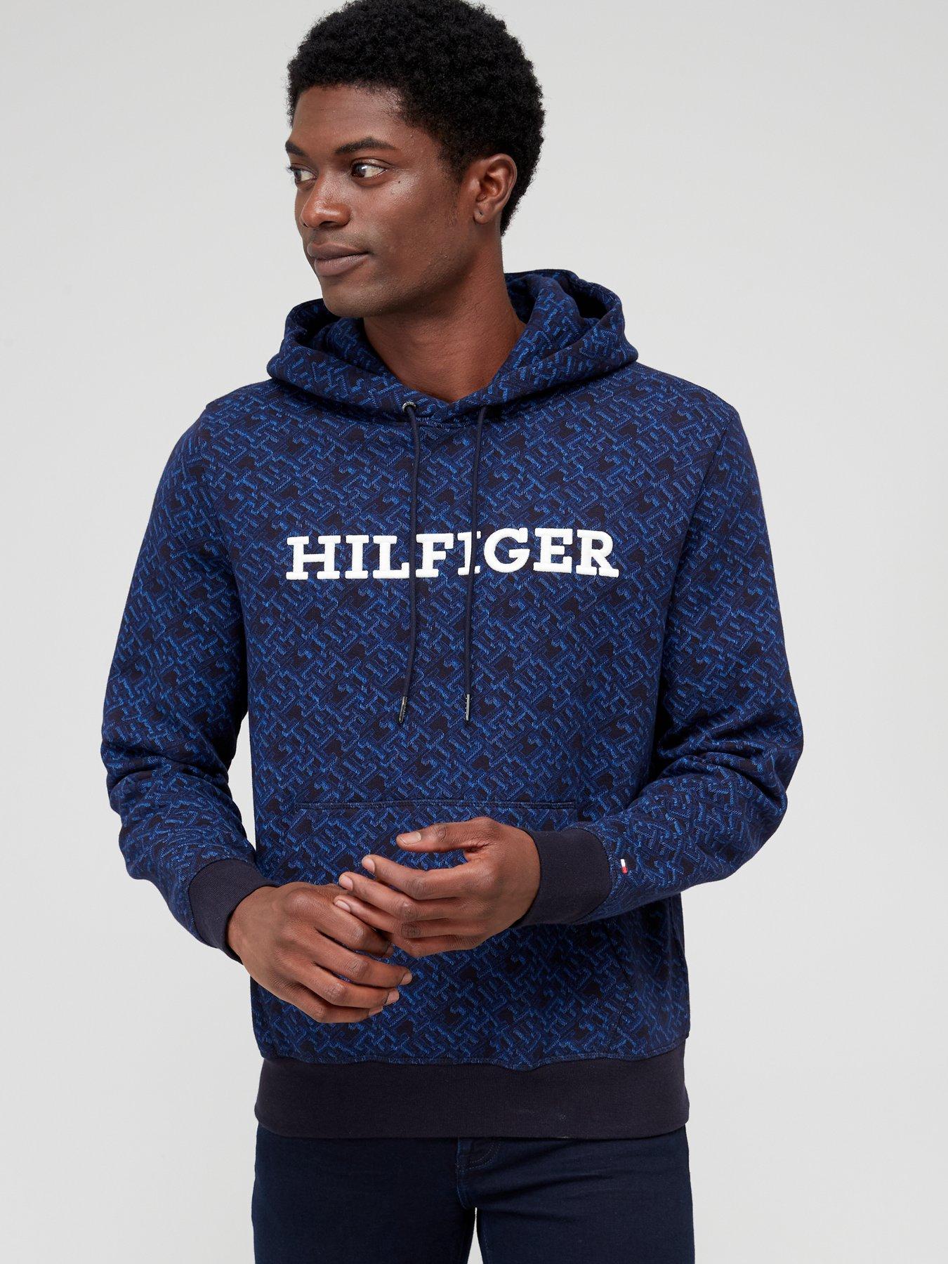 Tommy hilfiger all over cheap print hoodie