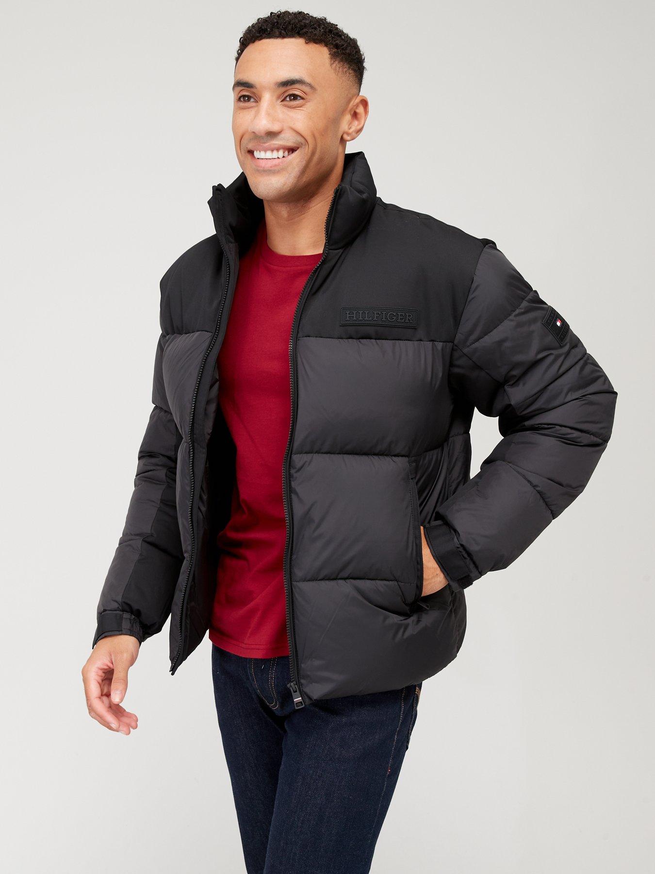 Mens black 2025 tommy hilfiger coat