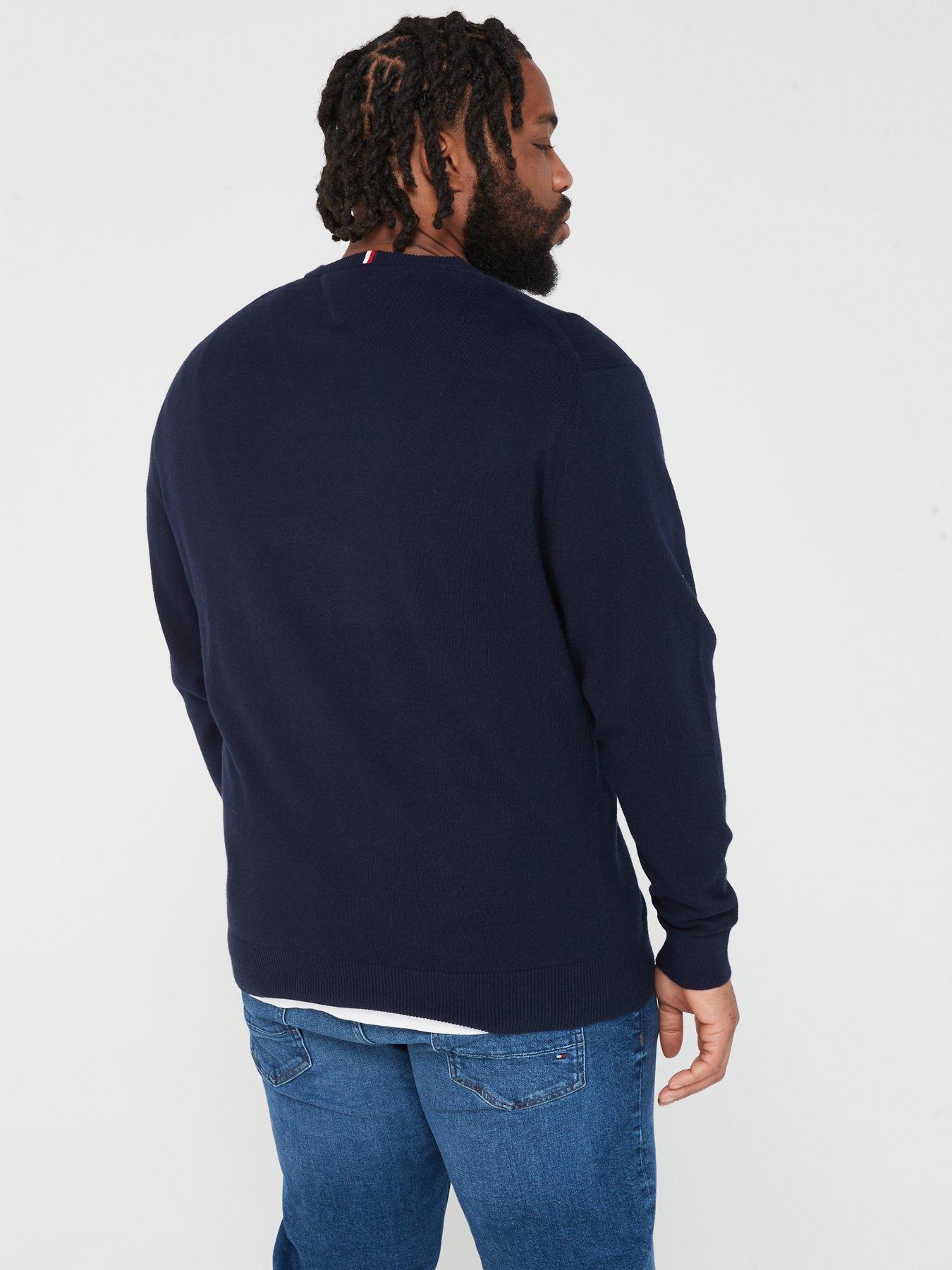 Image 2 of 6 of Tommy Hilfiger Bt-pima Org Ctn Cashmere Cn-b - Navy