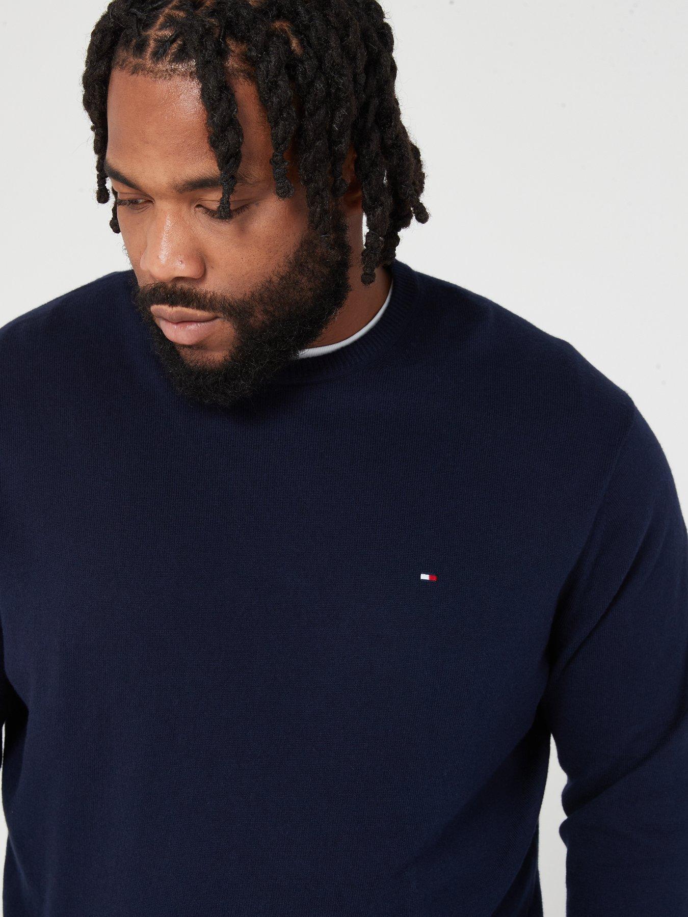 Image 4 of 6 of Tommy Hilfiger Bt-pima Org Ctn Cashmere Cn-b - Navy