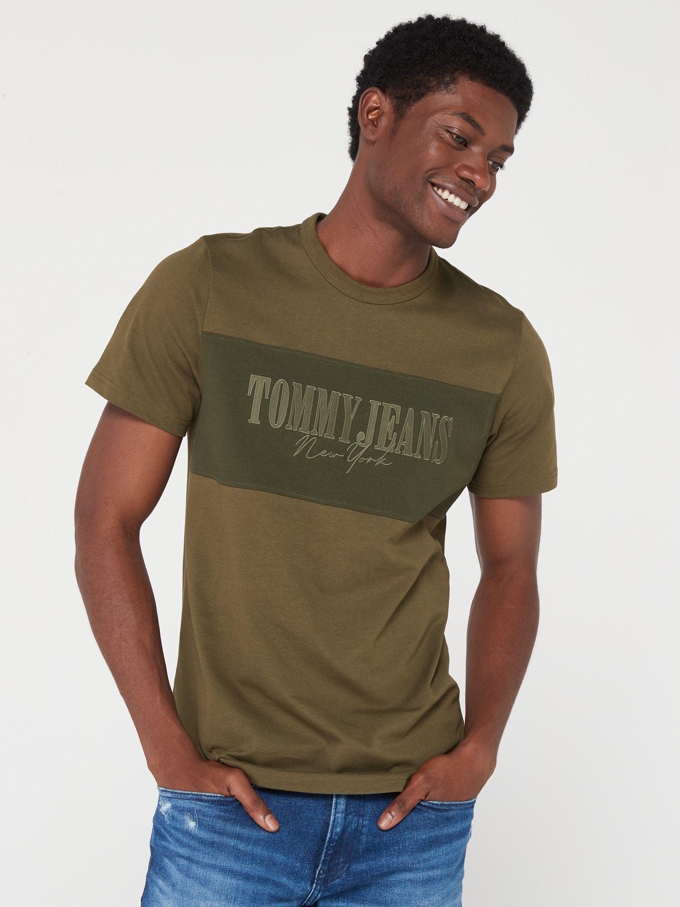 Tommy jeans best sale t shirt green