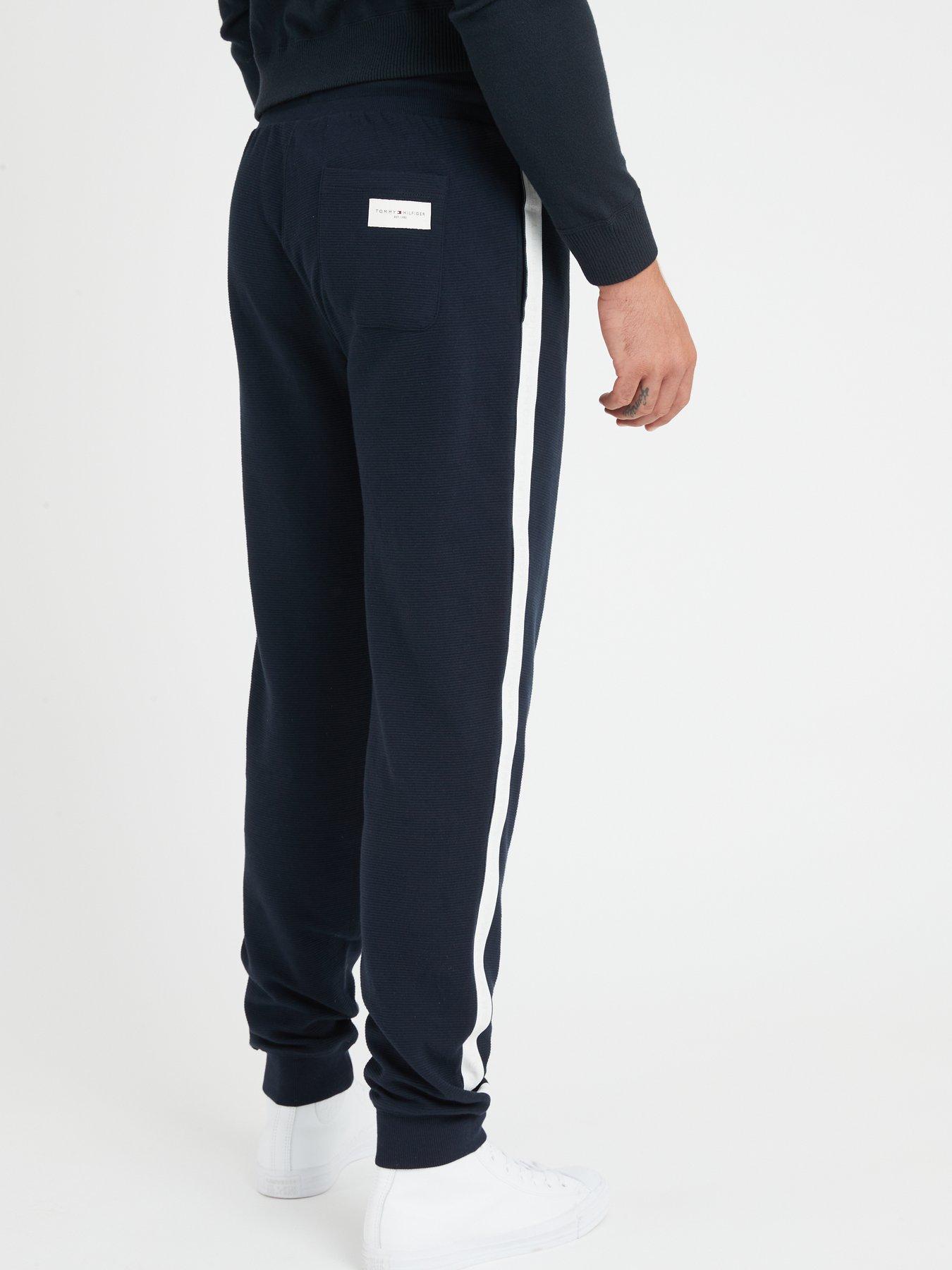 Tommy Hilfiger Heavyweight Knit Track Pants Navy littlewoods