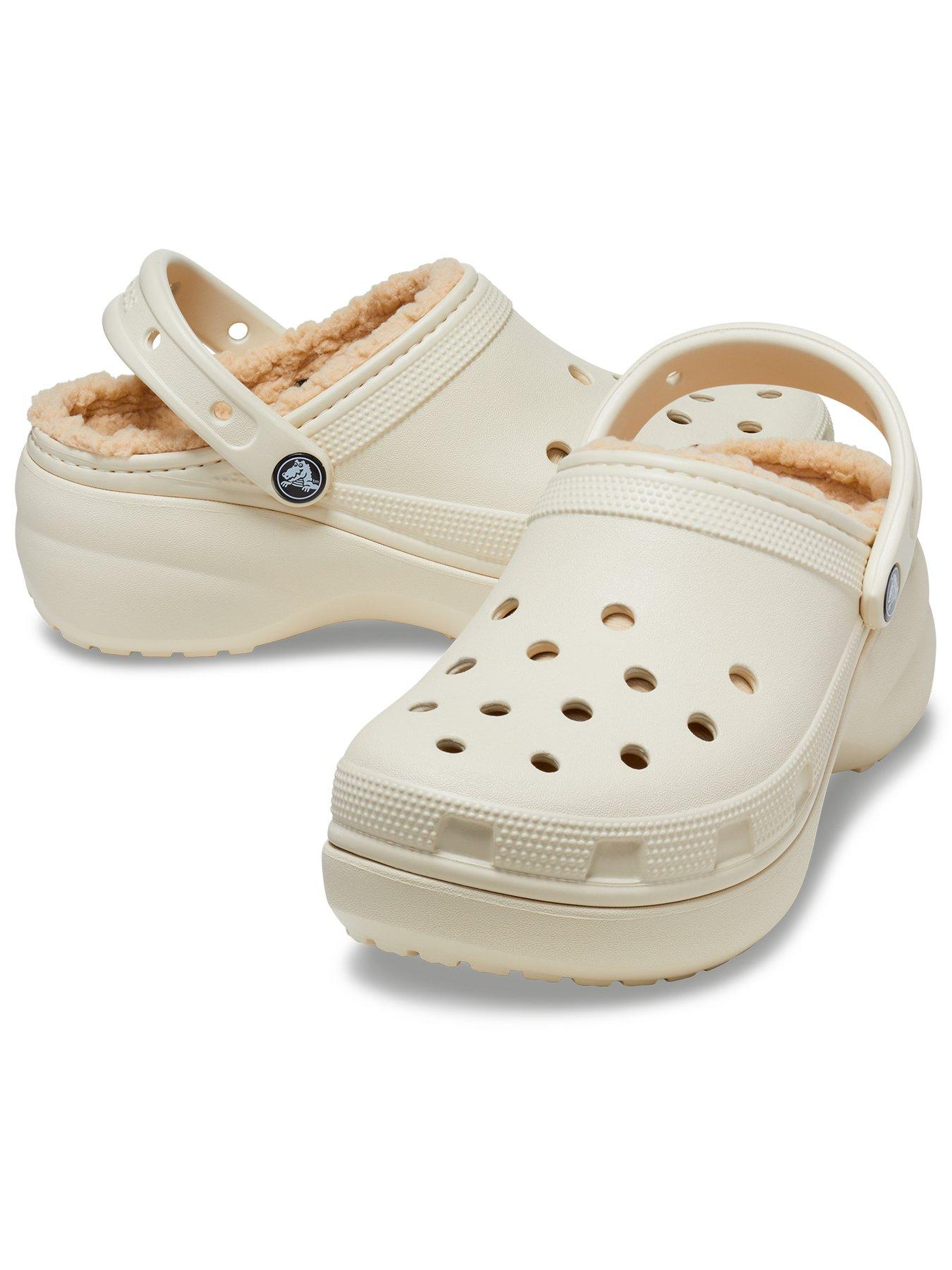 Image 6 of 6 of Crocs Classic Platform Lined - Bone