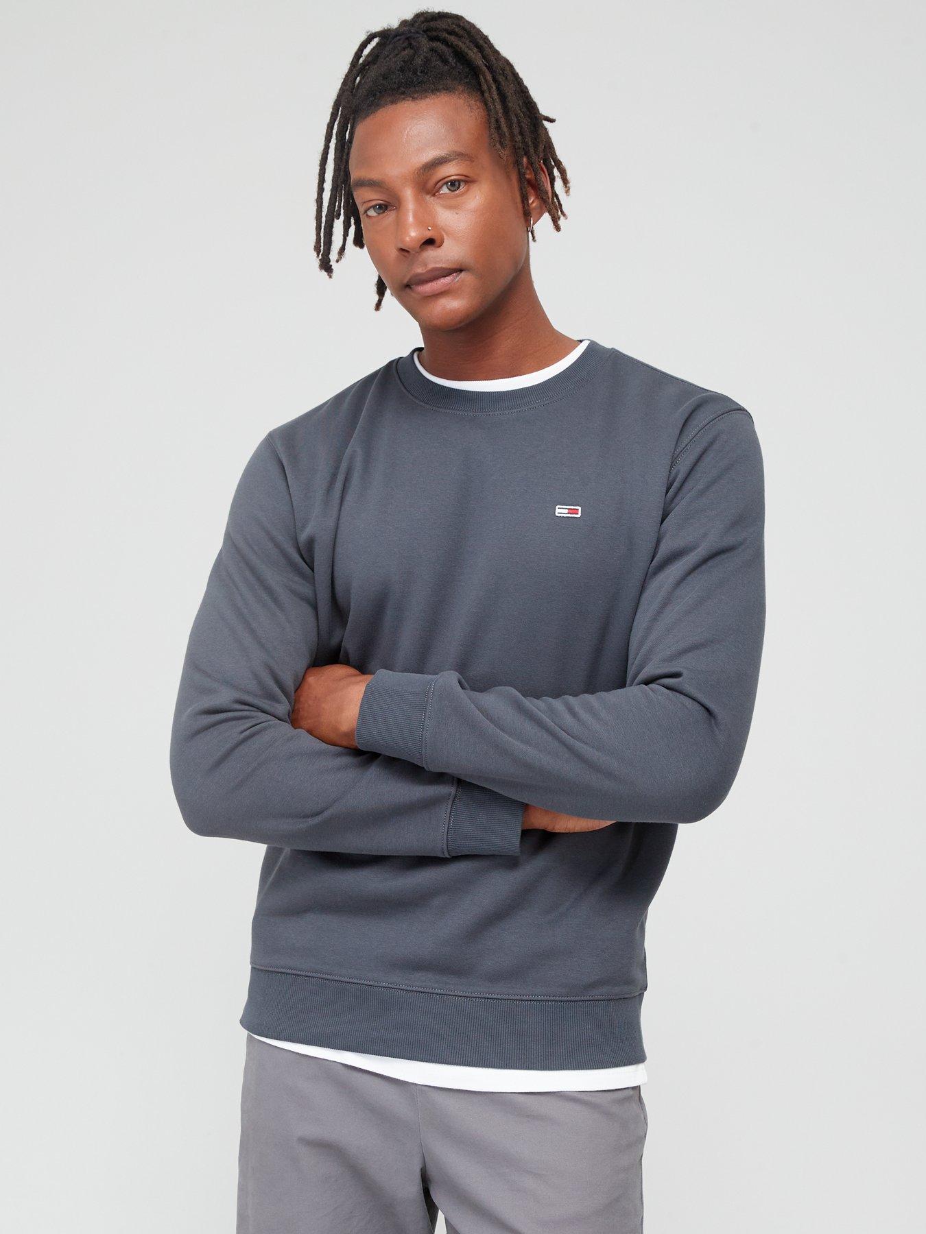 Grey tommy clearance sweatshirt