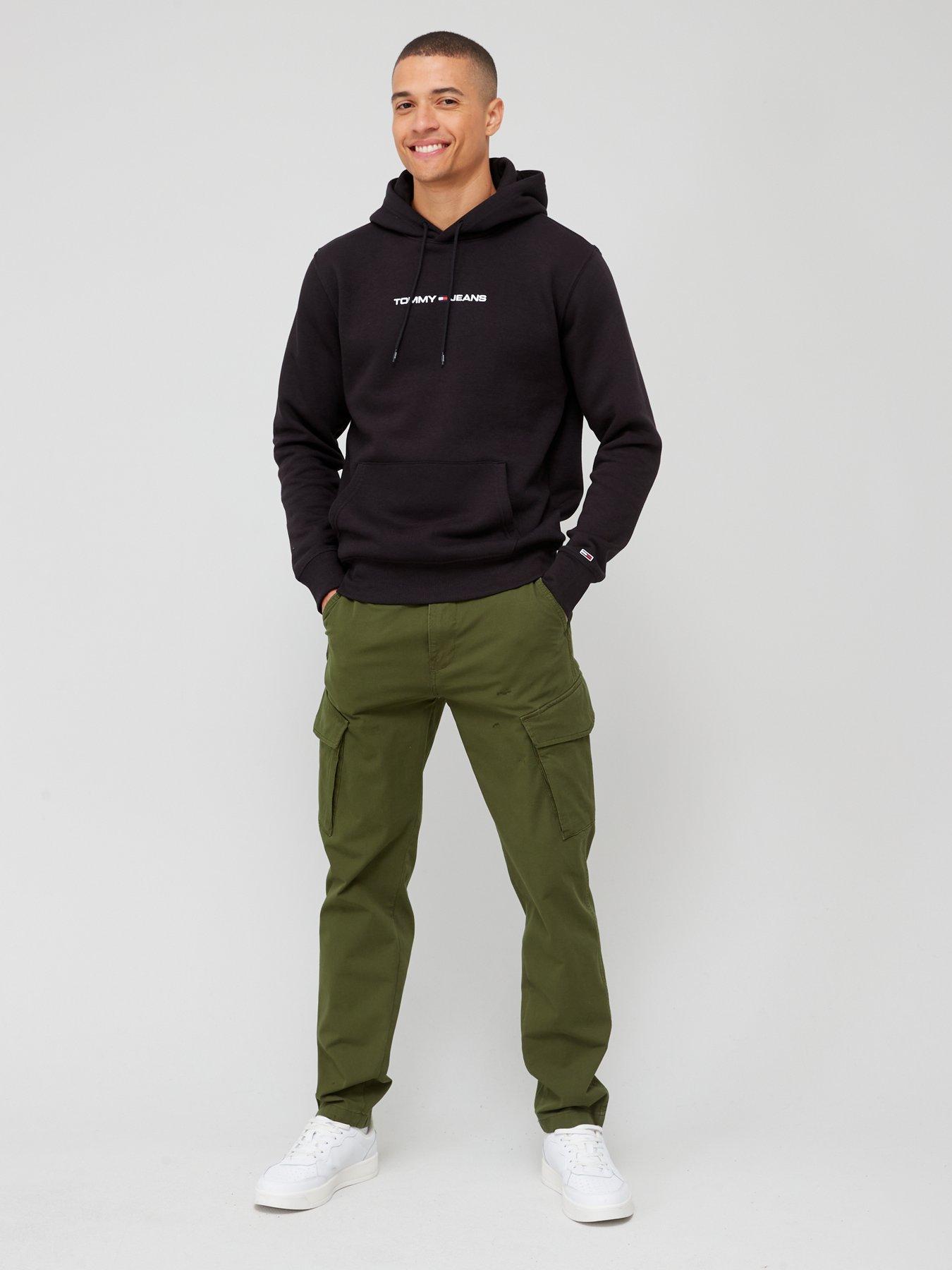 Tommy Jeans Tjm Reg Linear Hoodie - Black | littlewoods.com