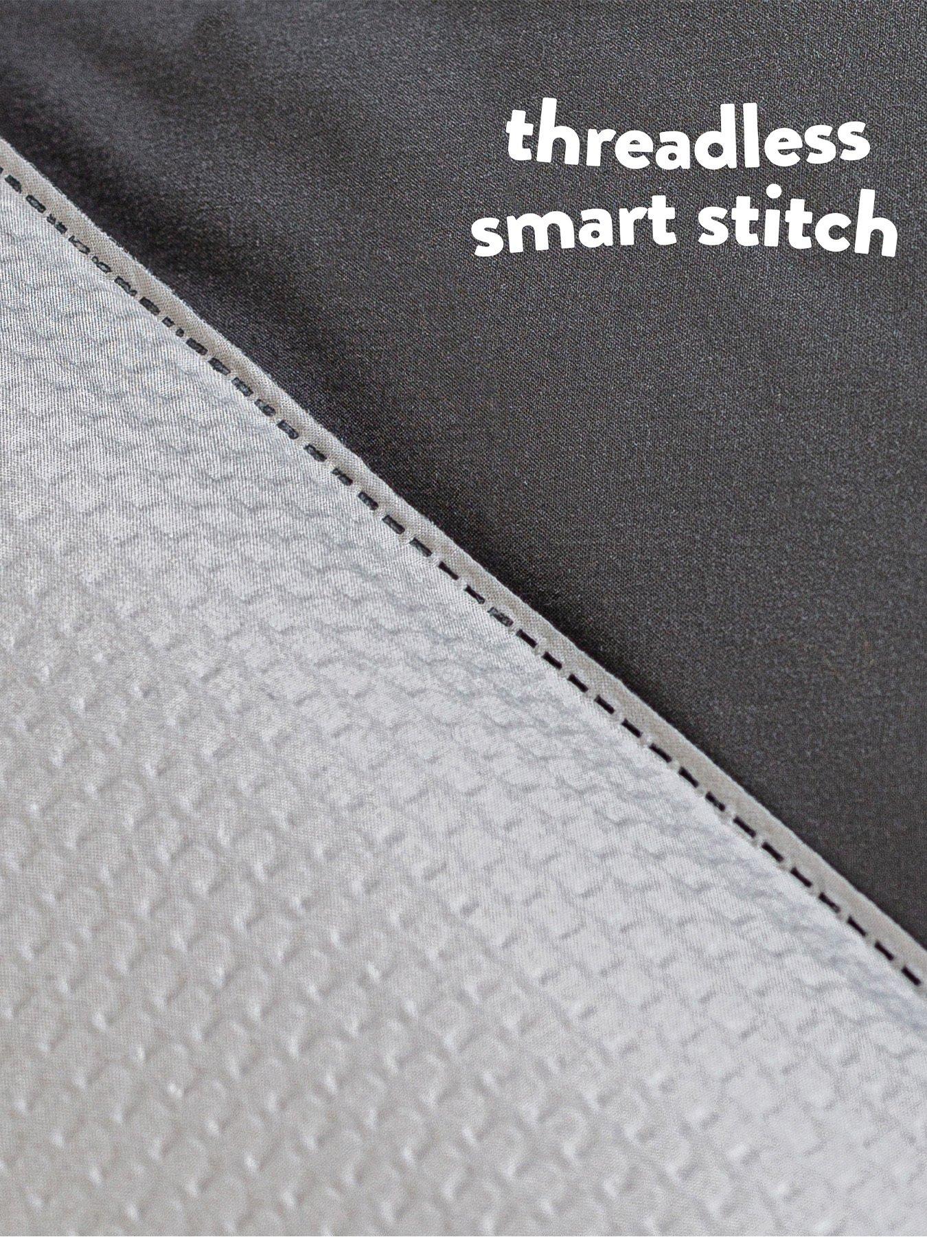 Image 5 of 6 of Slumberdown Coverless Embossed Herringbone Grey 10.5 Tog Duvet with matching Pillowcase