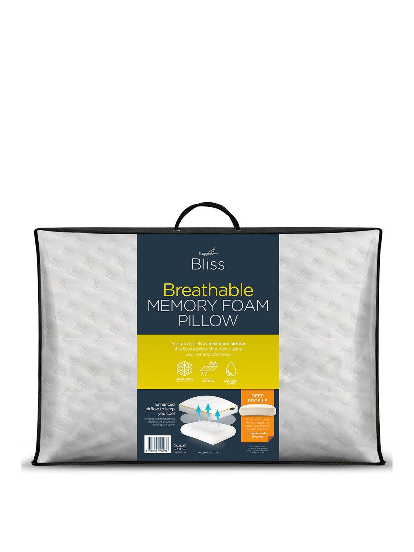 undefined Bliss Extra Deep Breathable Pillow - White