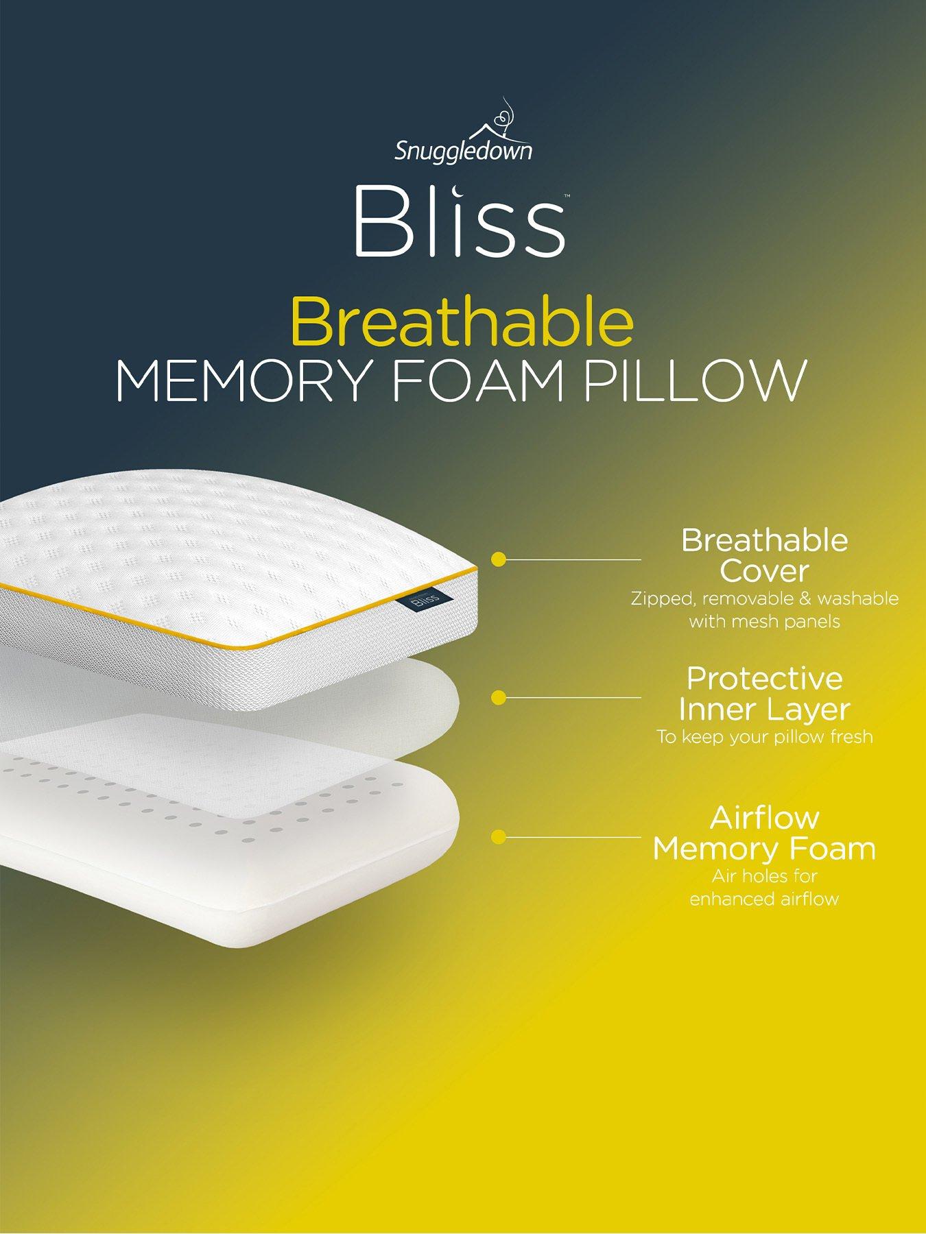 Buy Snuggledown Bliss Cotton Touch Memory Foam Firm Pillow, Pillows