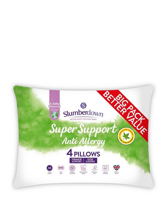 front image of slumberdown-anti-allergy-super-support-firm-pillows-nbsppack-of-4-white