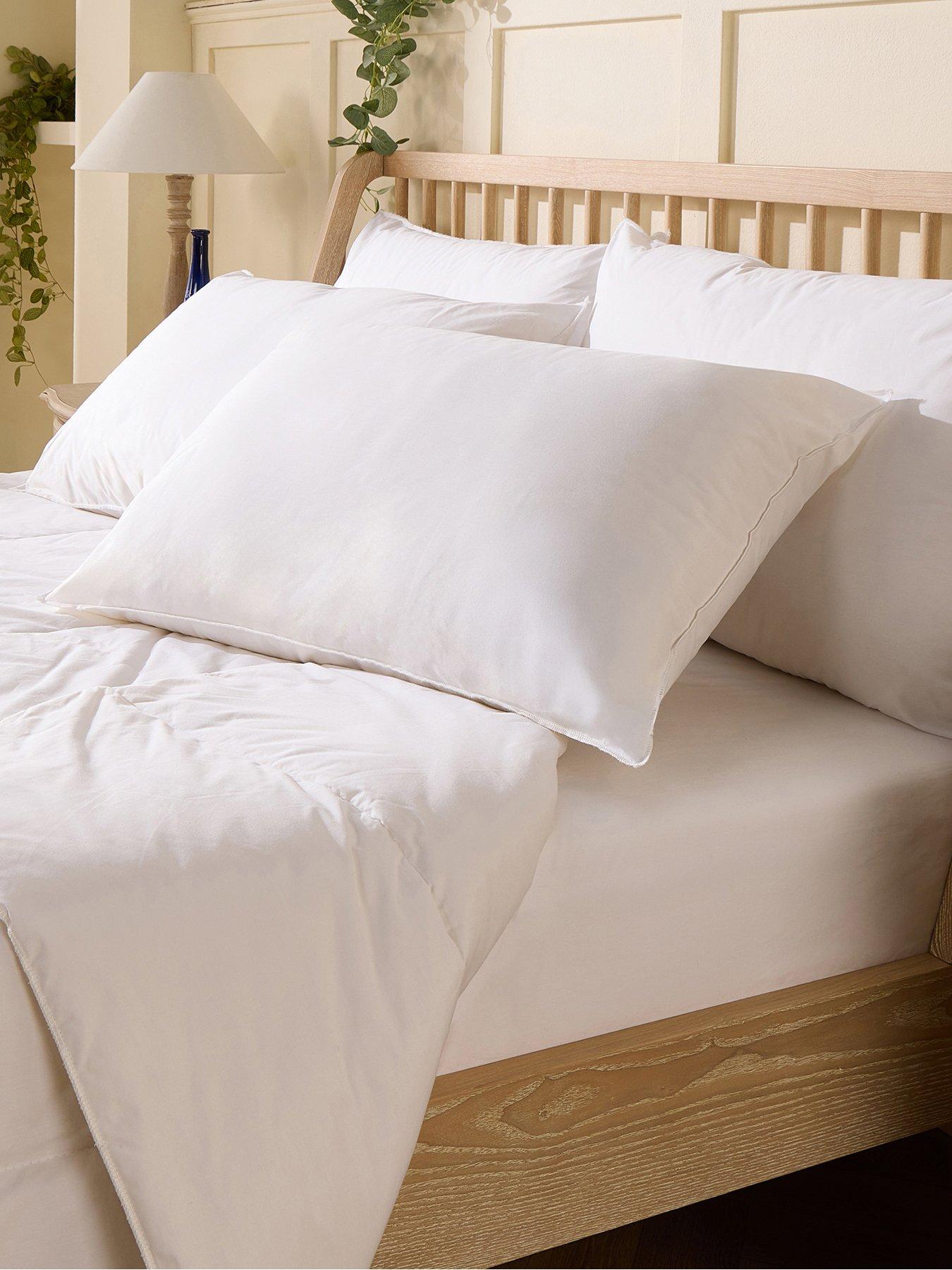 Slumberdown Wonderful Wool Pillow - Medium Support - White