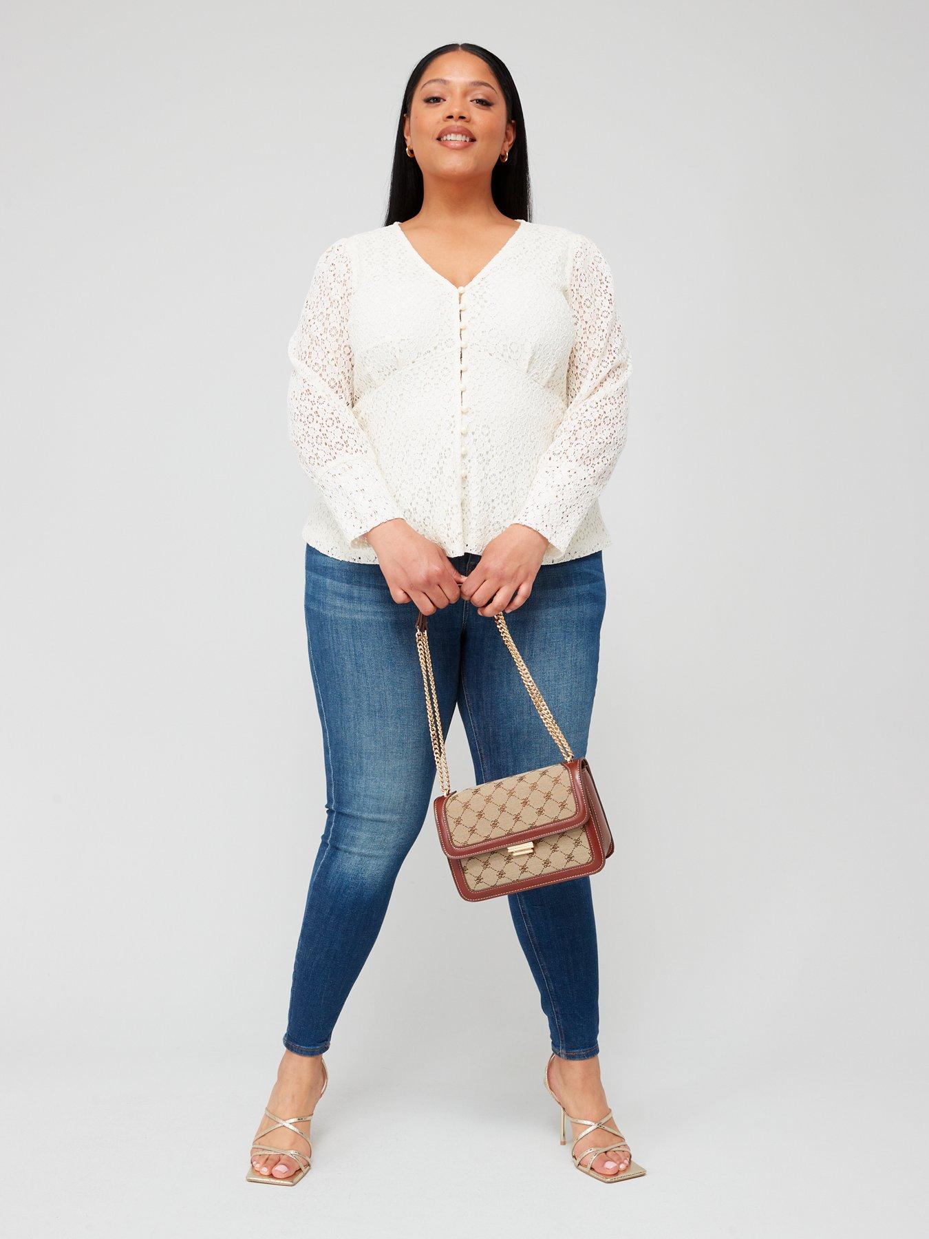city-chic-top-lace-struck