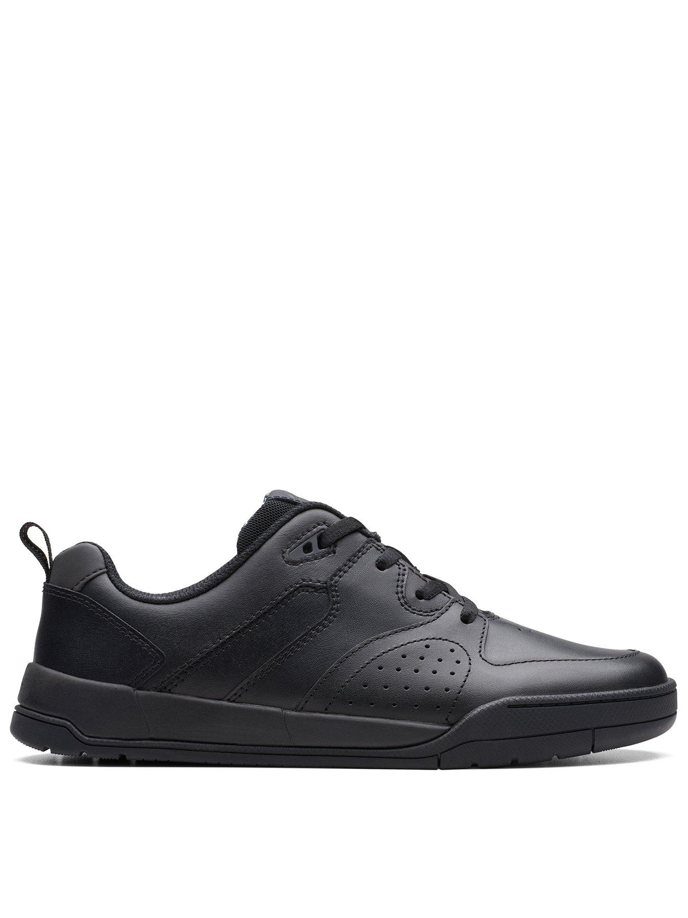 Clarks X Raheem Sterling Youth Kick Step School Shoe - Black ...