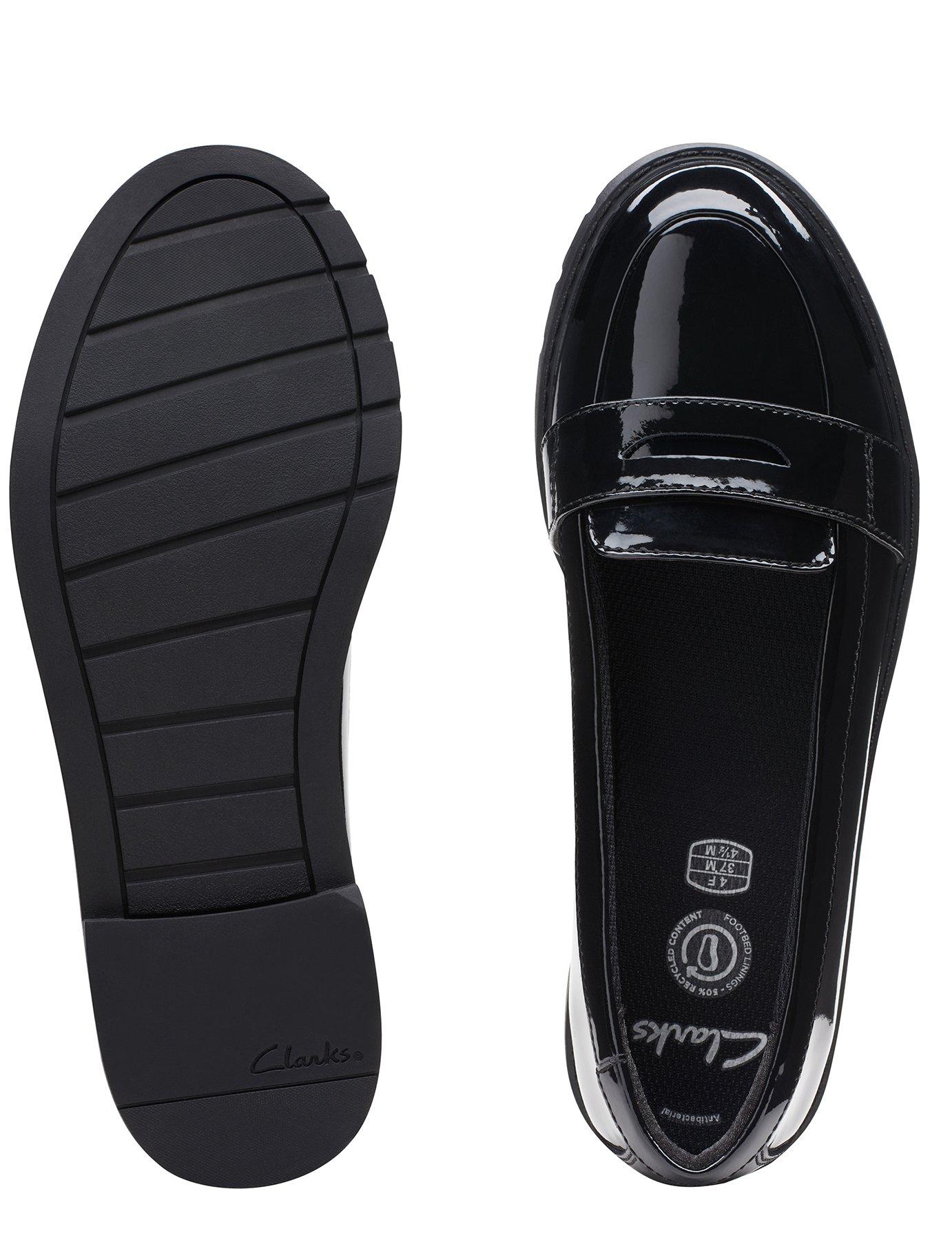 Clarks Youth School Shoe Black Littlewoods