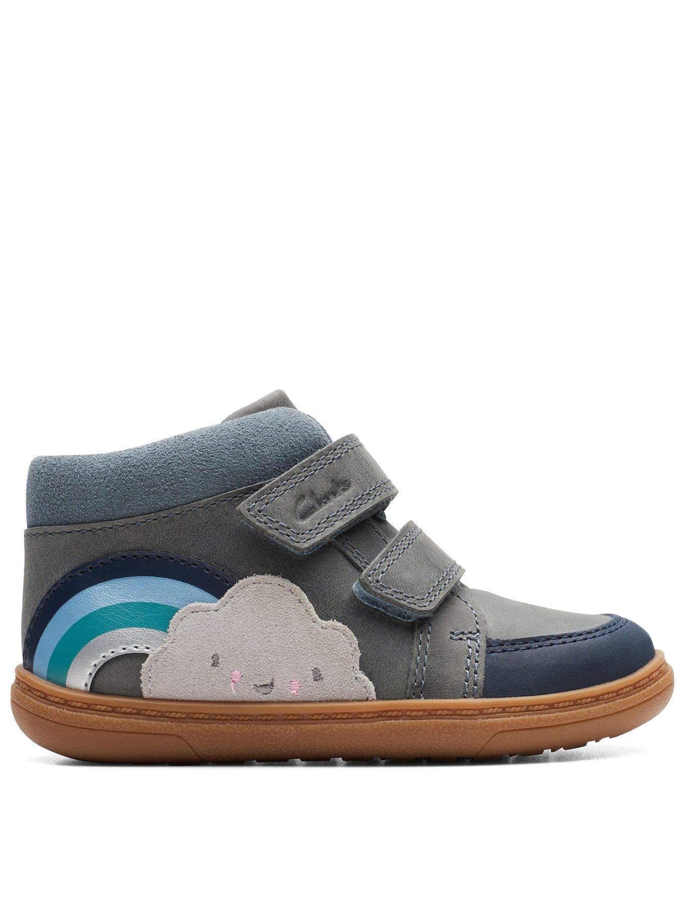 Clarks Toddler Flash Retro Boots Blue littlewoods