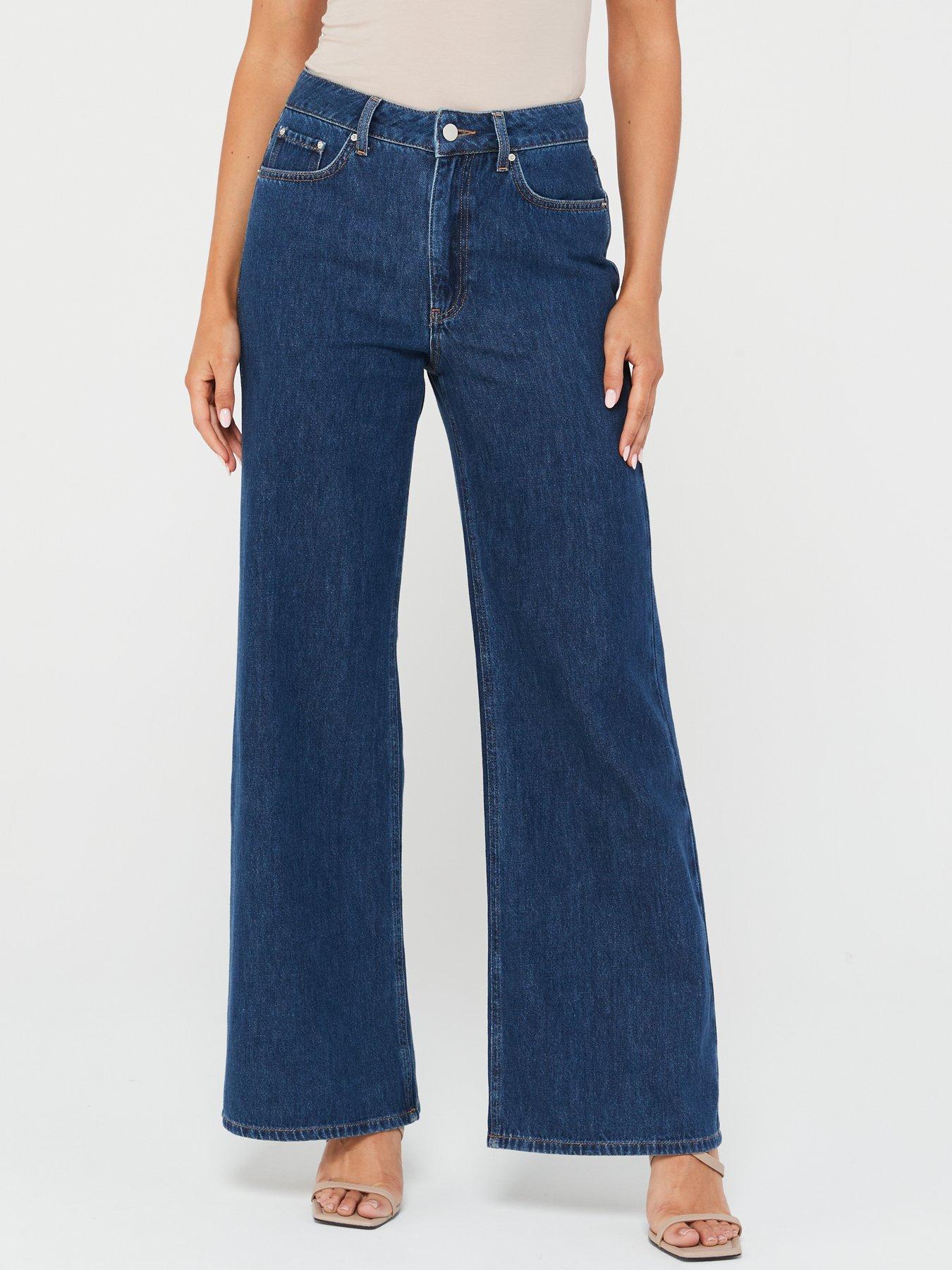 Long Tall Sally Indigo Wide Leg Jean 36 Inch