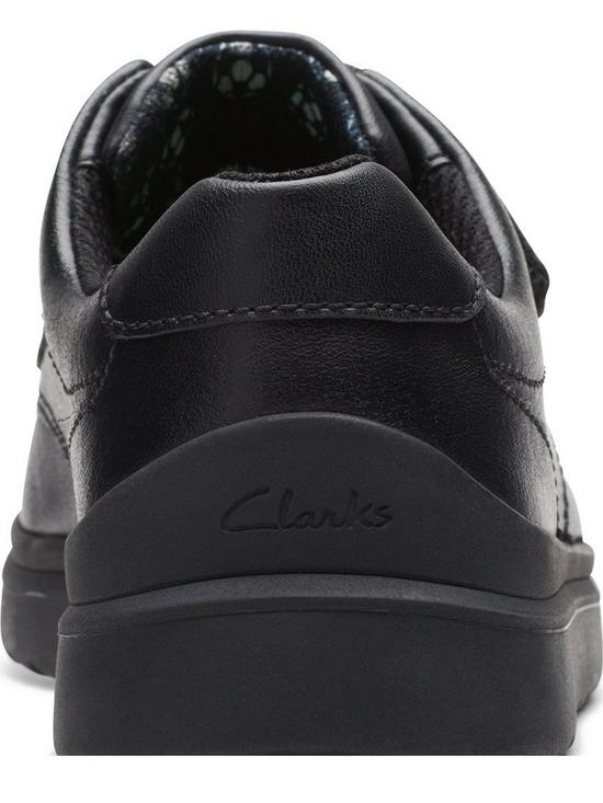 stillFront image of clarks-x-raheem-sterling-kid-goal-style-school-shoe-black