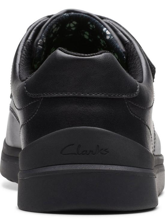stillFront image of clarks-x-raheem-sterling-youth-goal-style-school-shoe-black