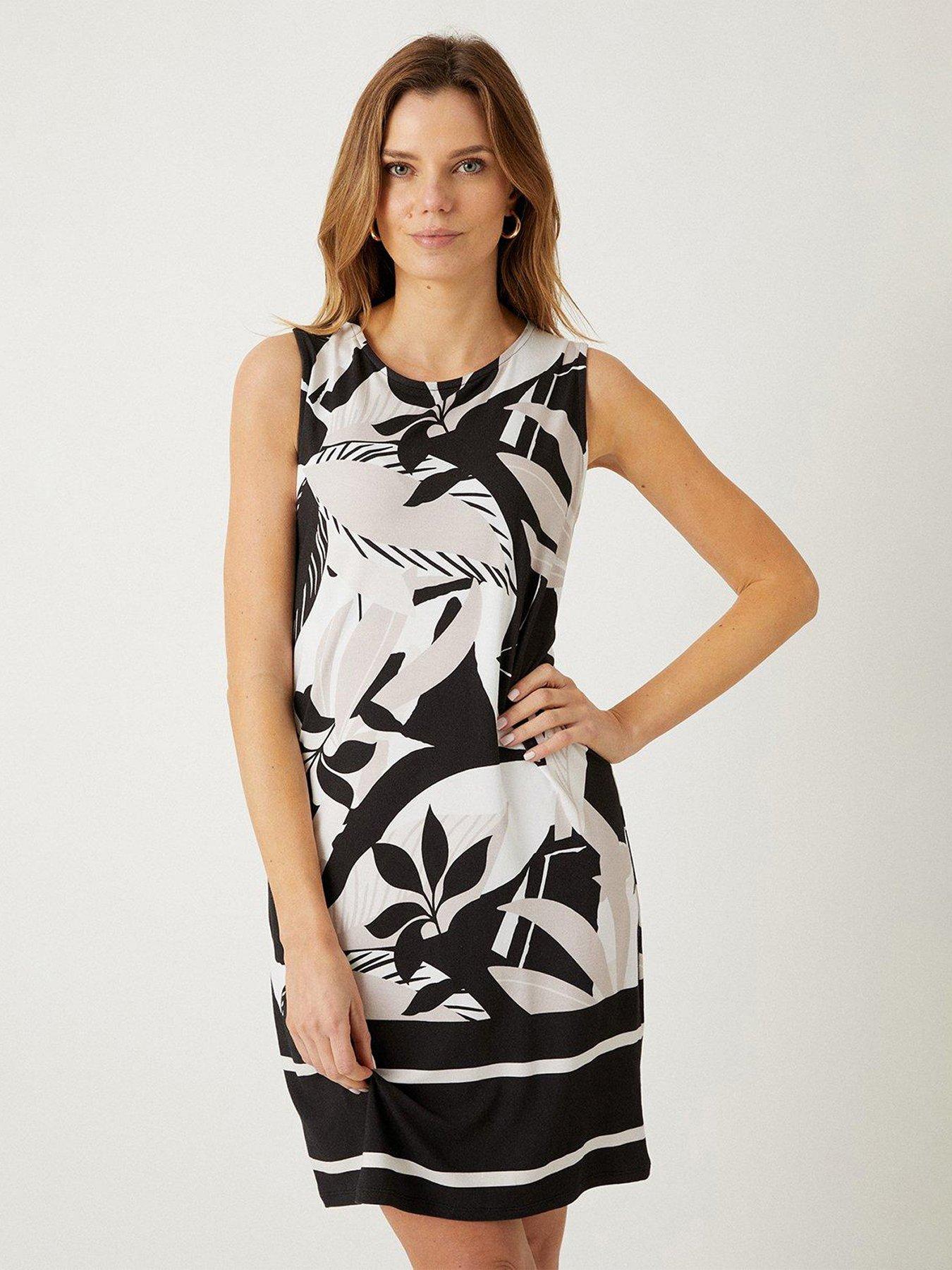 Wallis palm shop print dress