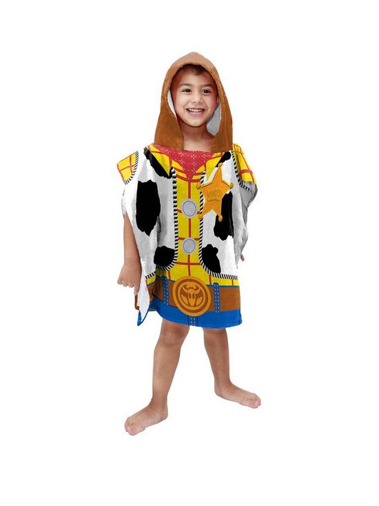 stillFront image of toy-story-woody-hooded-poncho-towel