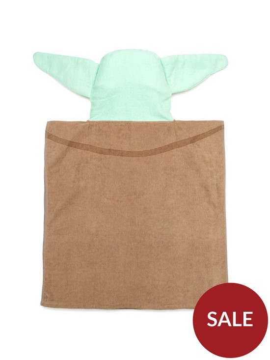 back image of star-wars-nbspmandalorian-baby-yoda-hooded-poncho-towel