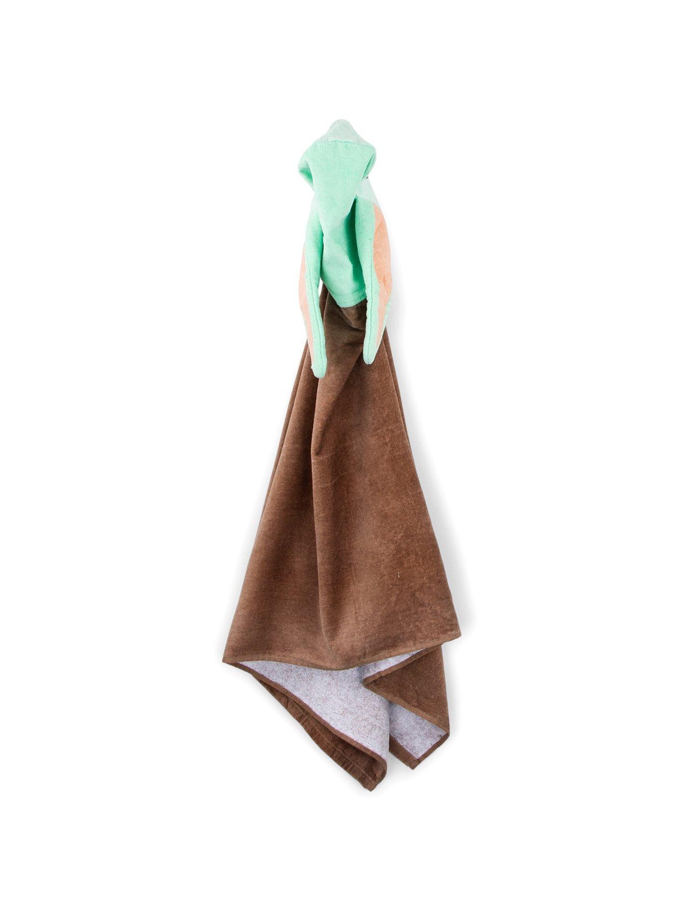  image of star-wars-nbspmandalorian-baby-yoda-hooded-poncho-towel