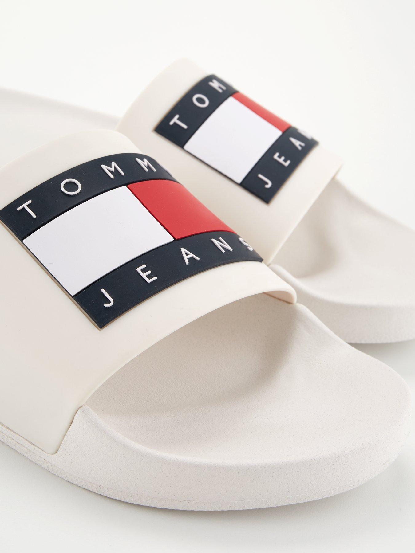 Image 6 of 6 of Tommy Jeans Pool Slides - White