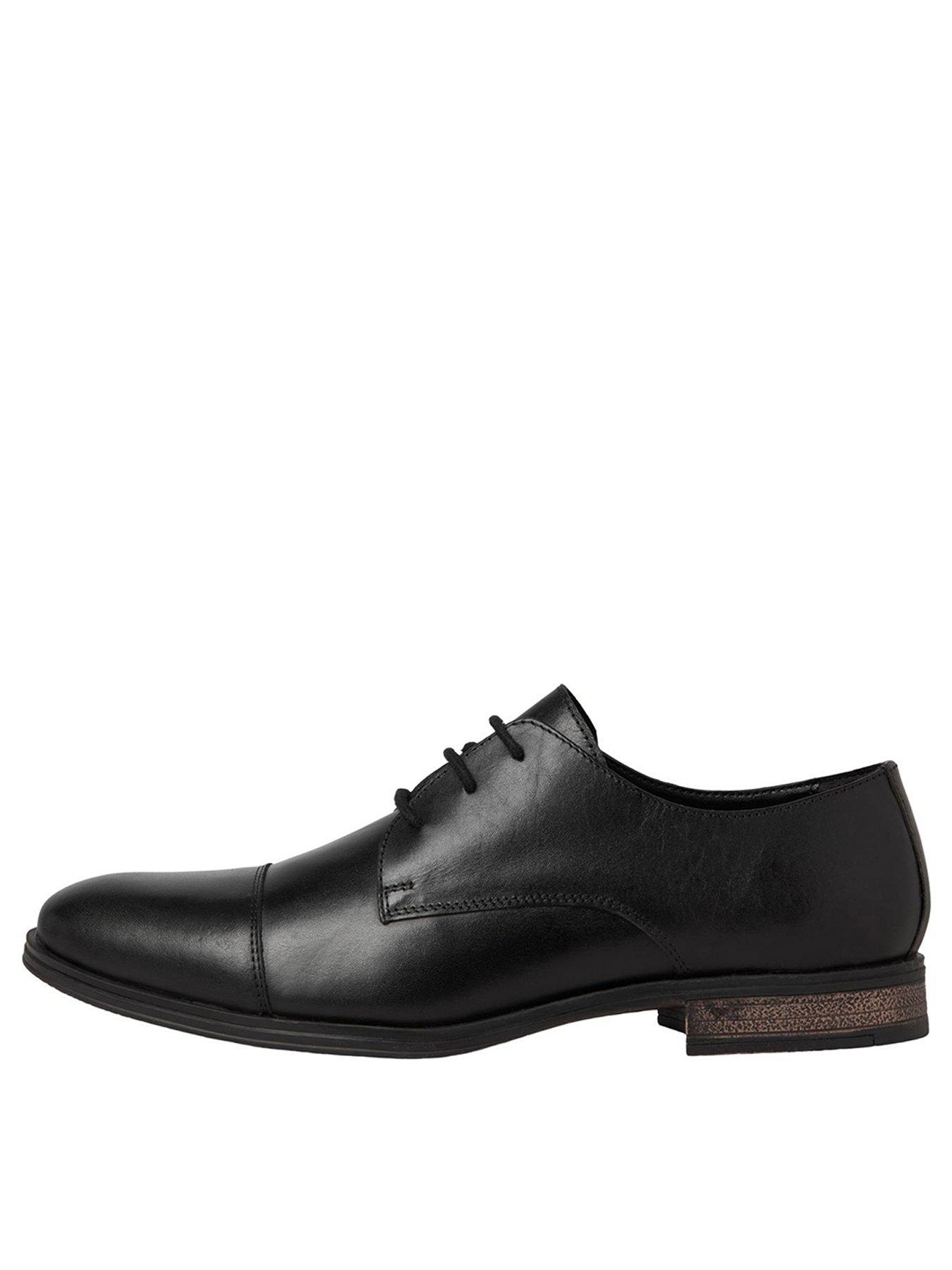 Jack Jones Leather Formal Dress Shoes Black littlewoods