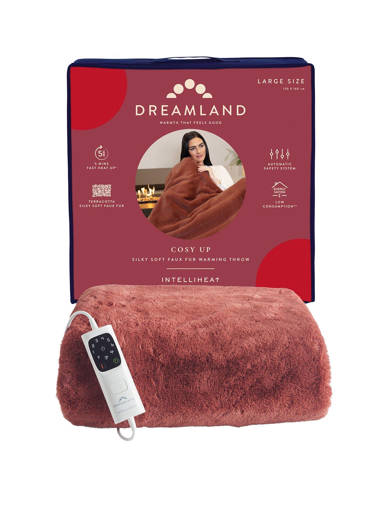 Dreamland Intelliheat Cuddle Up Heated Throw Terracotta