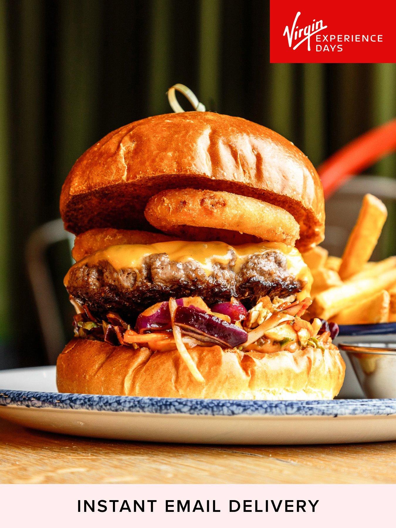 Virgin Experience Days Burger and Beer for Two at Revolution Bars - 8 Locations