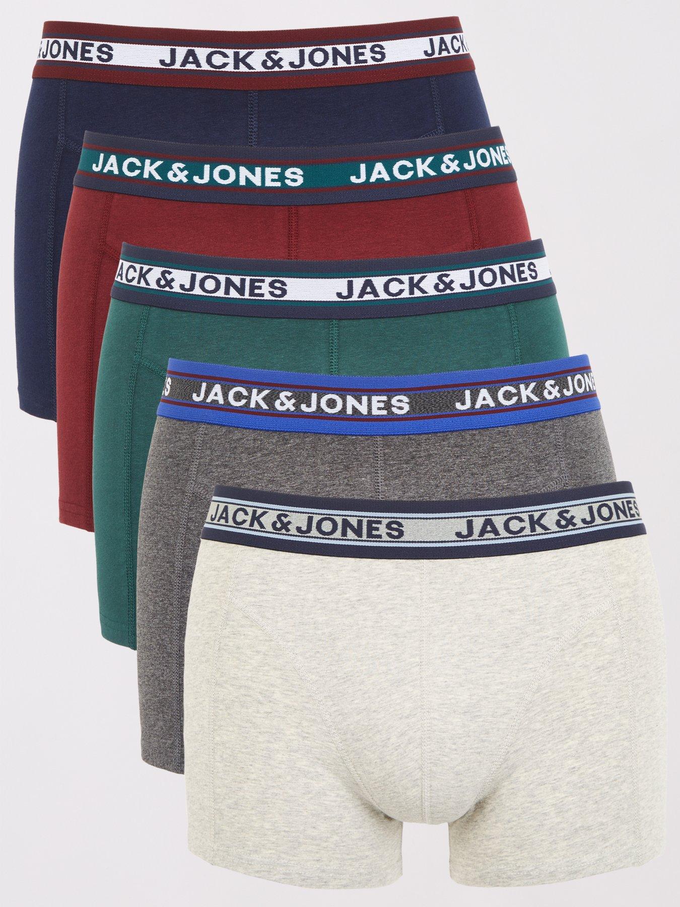  image of jack-jones-jack-amp-jones-5-pack-oliver-boxer-briefs-grey