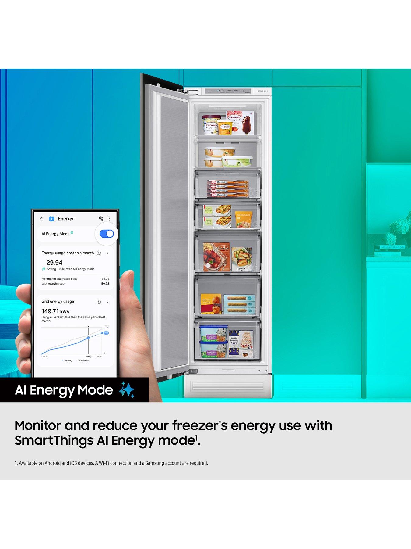  image of samsung-brr29600ewweu-built-in-one-door-fridge-with-spacemax-technology-white