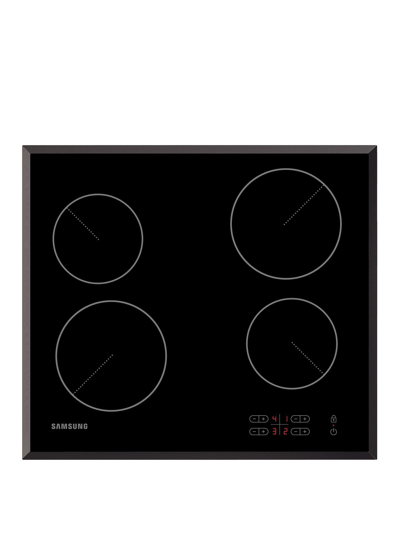 Samsung C61R2AEE Electric Ceramic Hob with Residual Heat indicator - Black