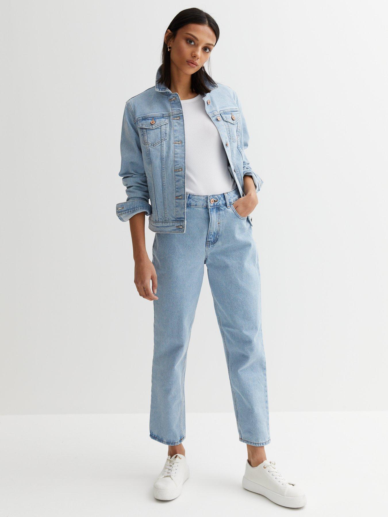 New Look Pale Blue High Waist Rigid Mom Jeans