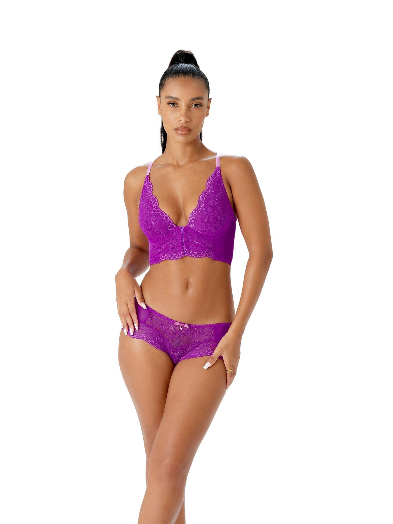 Superboost Lace Padded Plunge Bra - Orchid