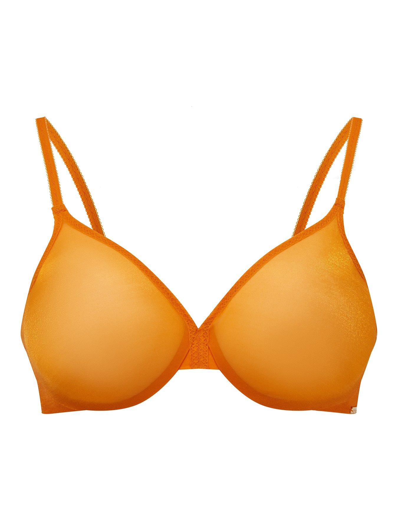  image of gossard-glossies-sheer-bra-orange