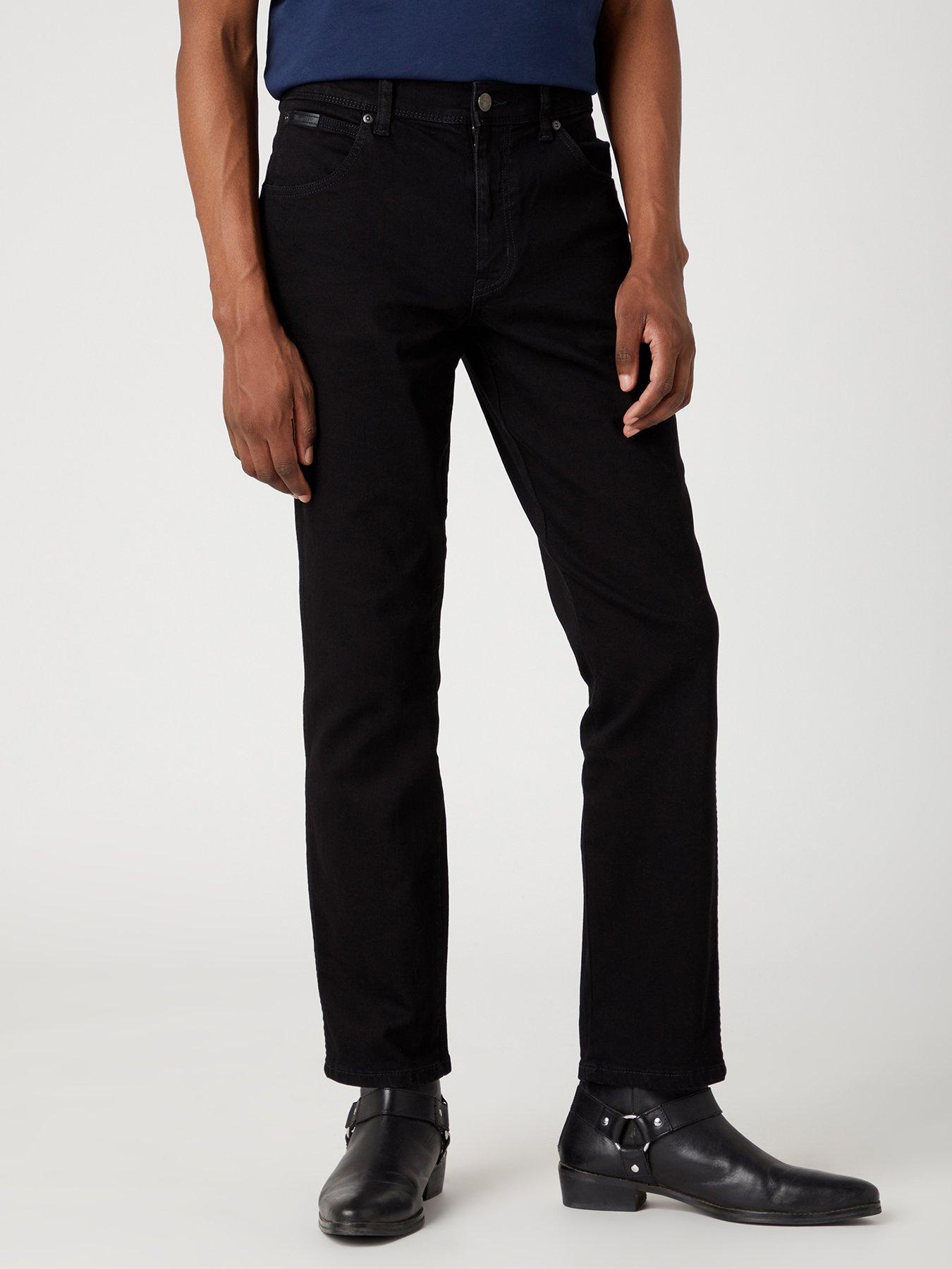 Wrangler Texas Slim Jeans - Black | littlewoods.com