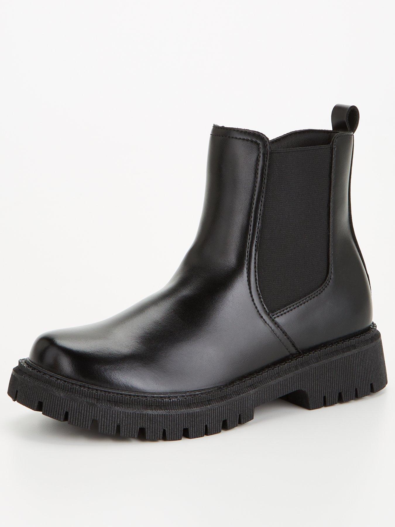 Extra wide black clearance boots