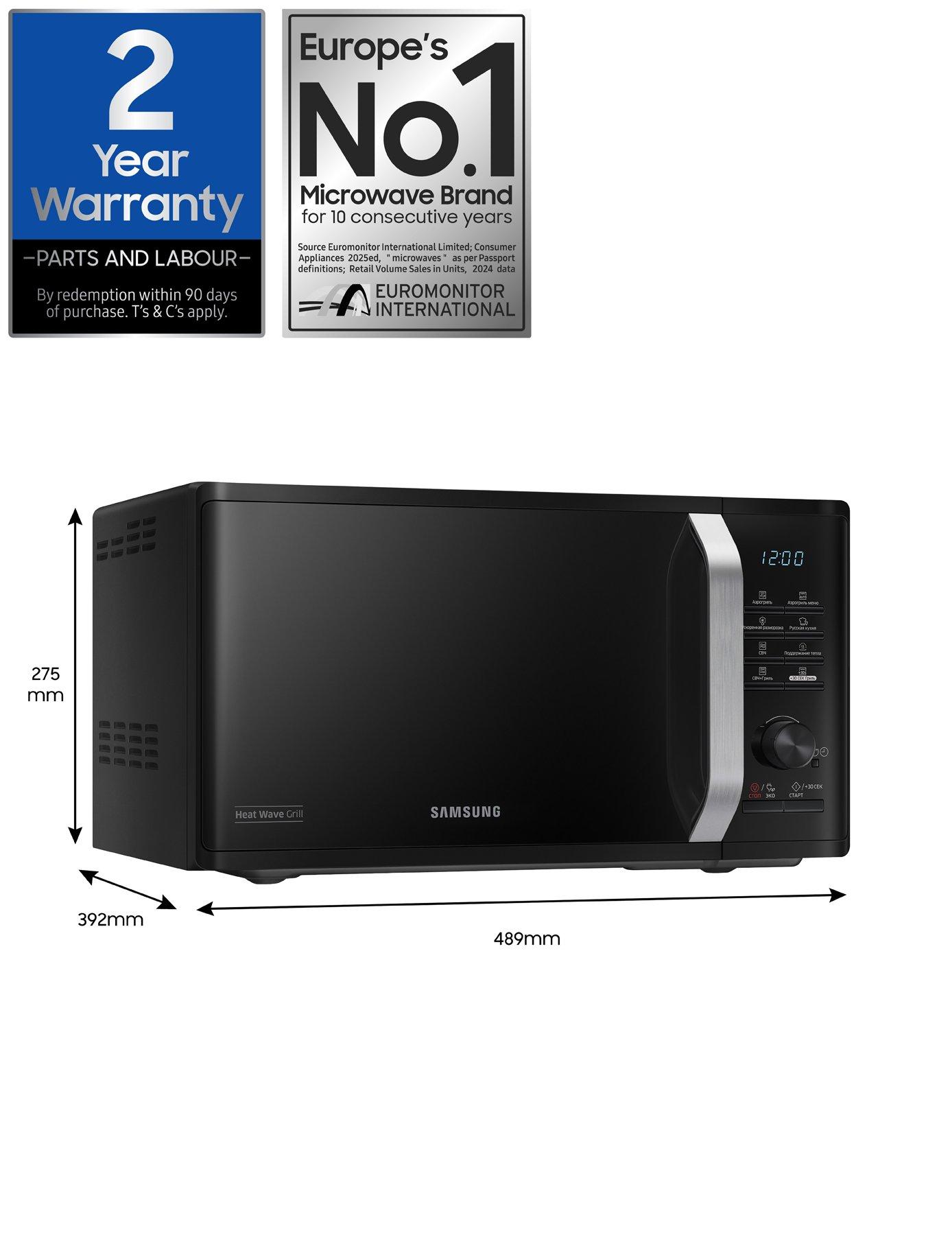 Image 7 of 8 of Samsung MG23K3575AK/EU 23-Litre Microwave Oven with&nbsp;Heat Wave Grill - Black