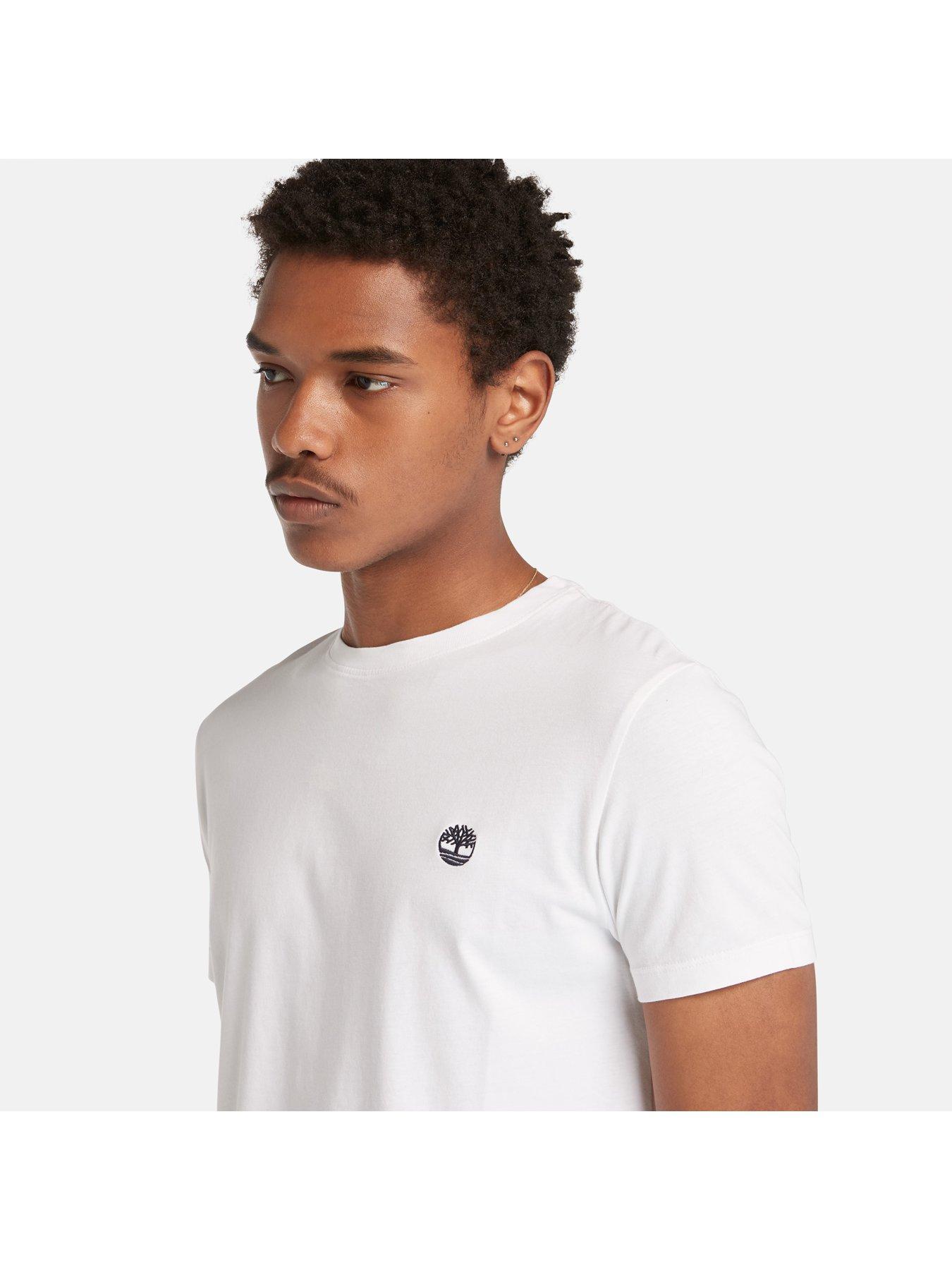  image of timberland-short-sleeve-dunstan-river-jersey-crew-t-shirt-white