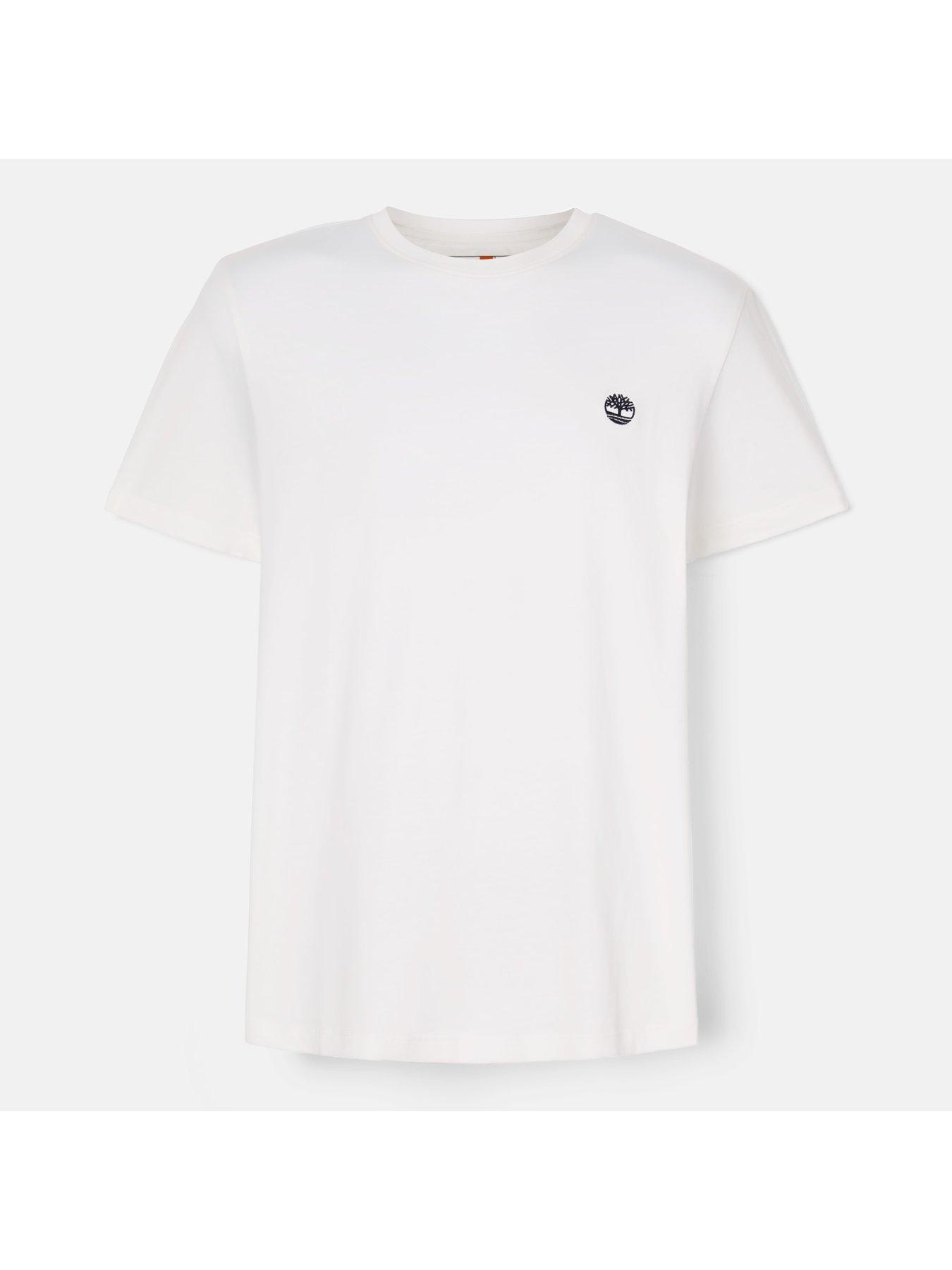  image of timberland-short-sleeve-dunstan-river-jersey-crew-t-shirt-white