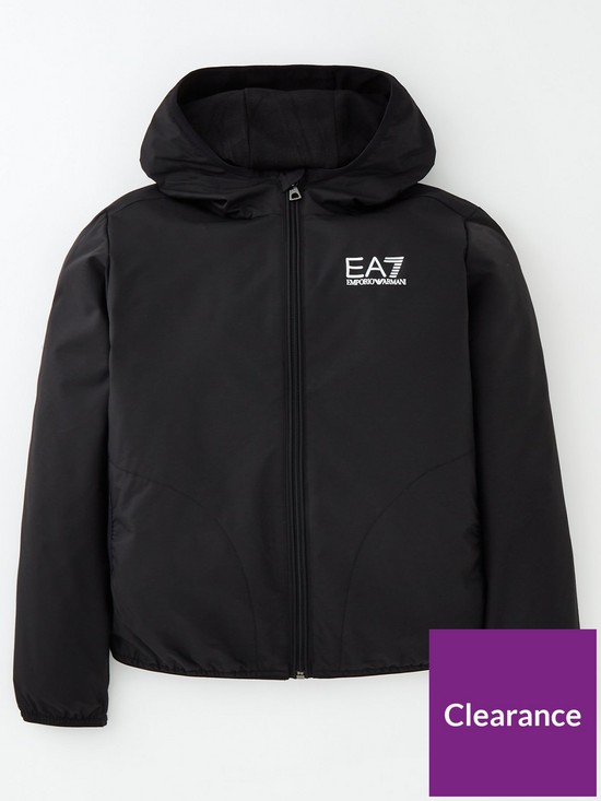 EA7 Emporio Armani Boys Core Id Lightweight Windcheater Jacket - Black ...