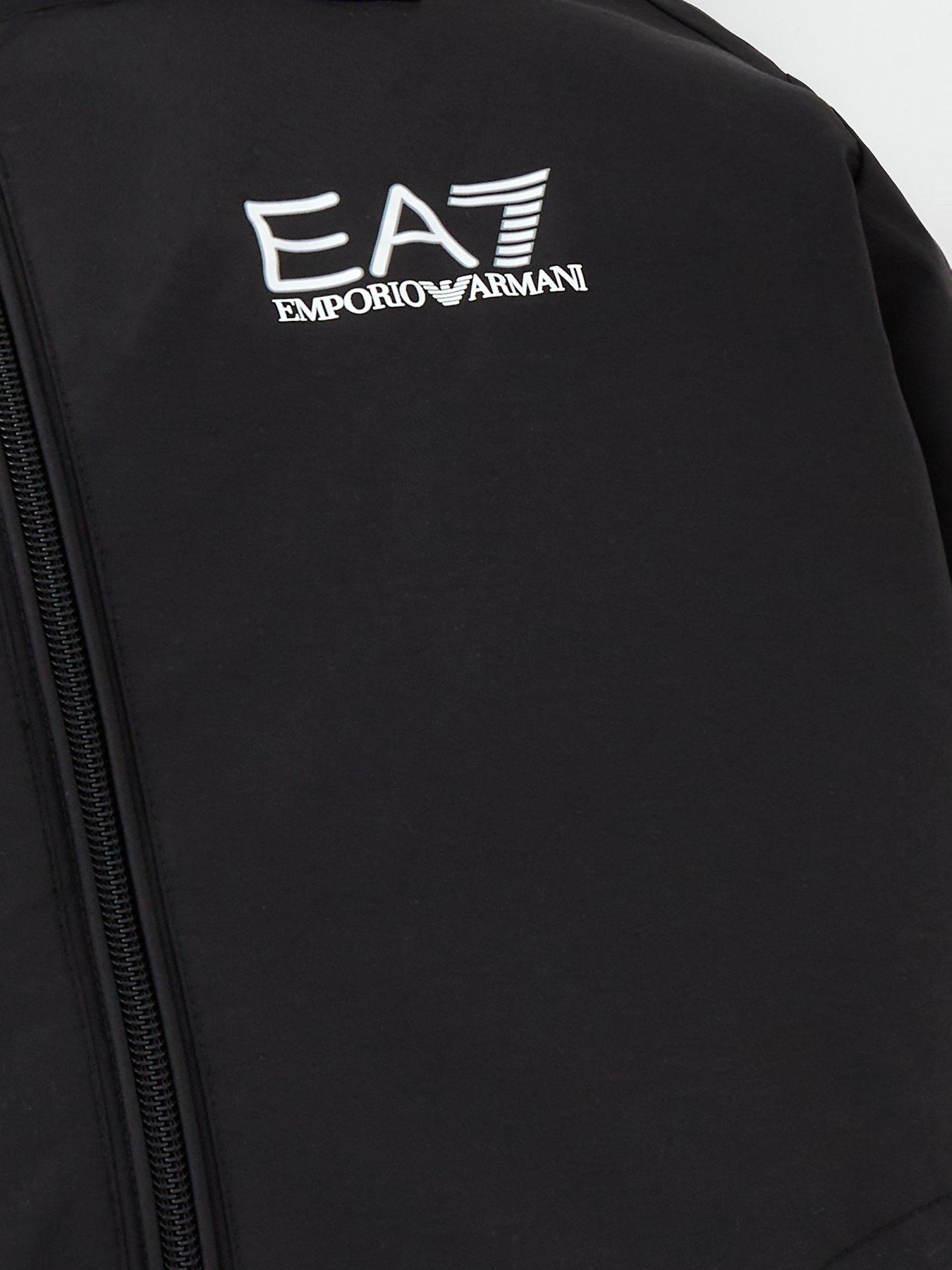  image of ea7-emporio-armani-boys-core-id-lightweight-windcheater-jacket-black