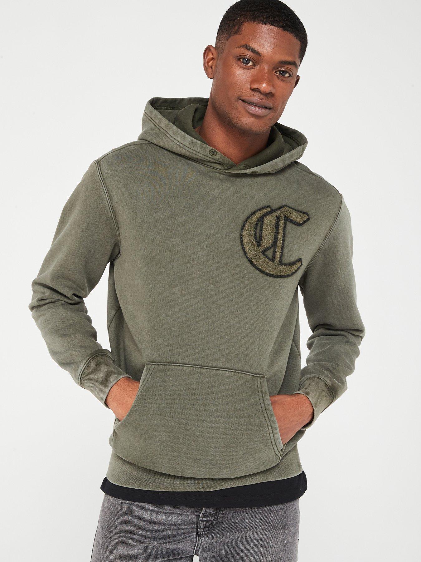 Khaki champion sale hoodie