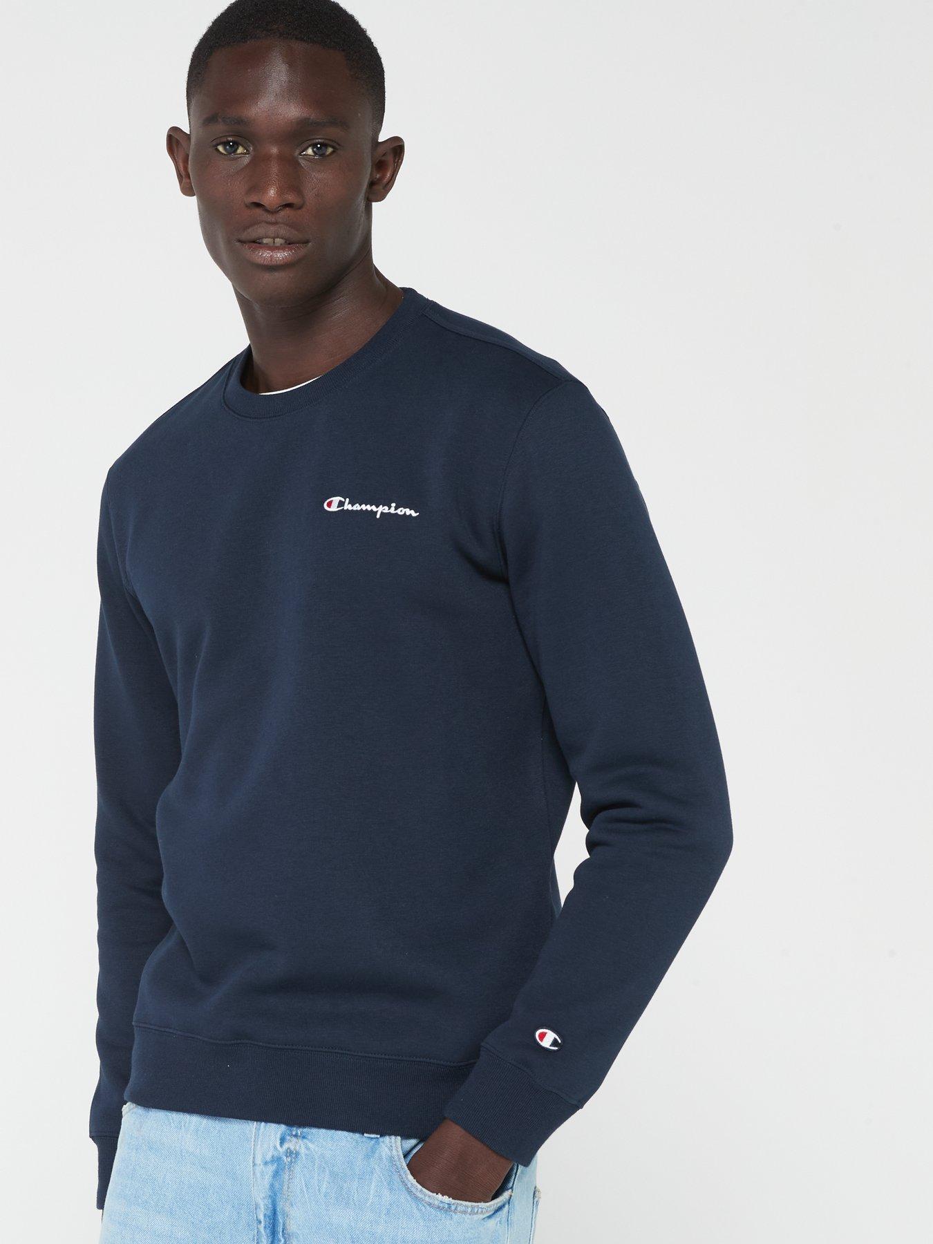 Champion Small Logo Sweatshirt Navy littlewoods