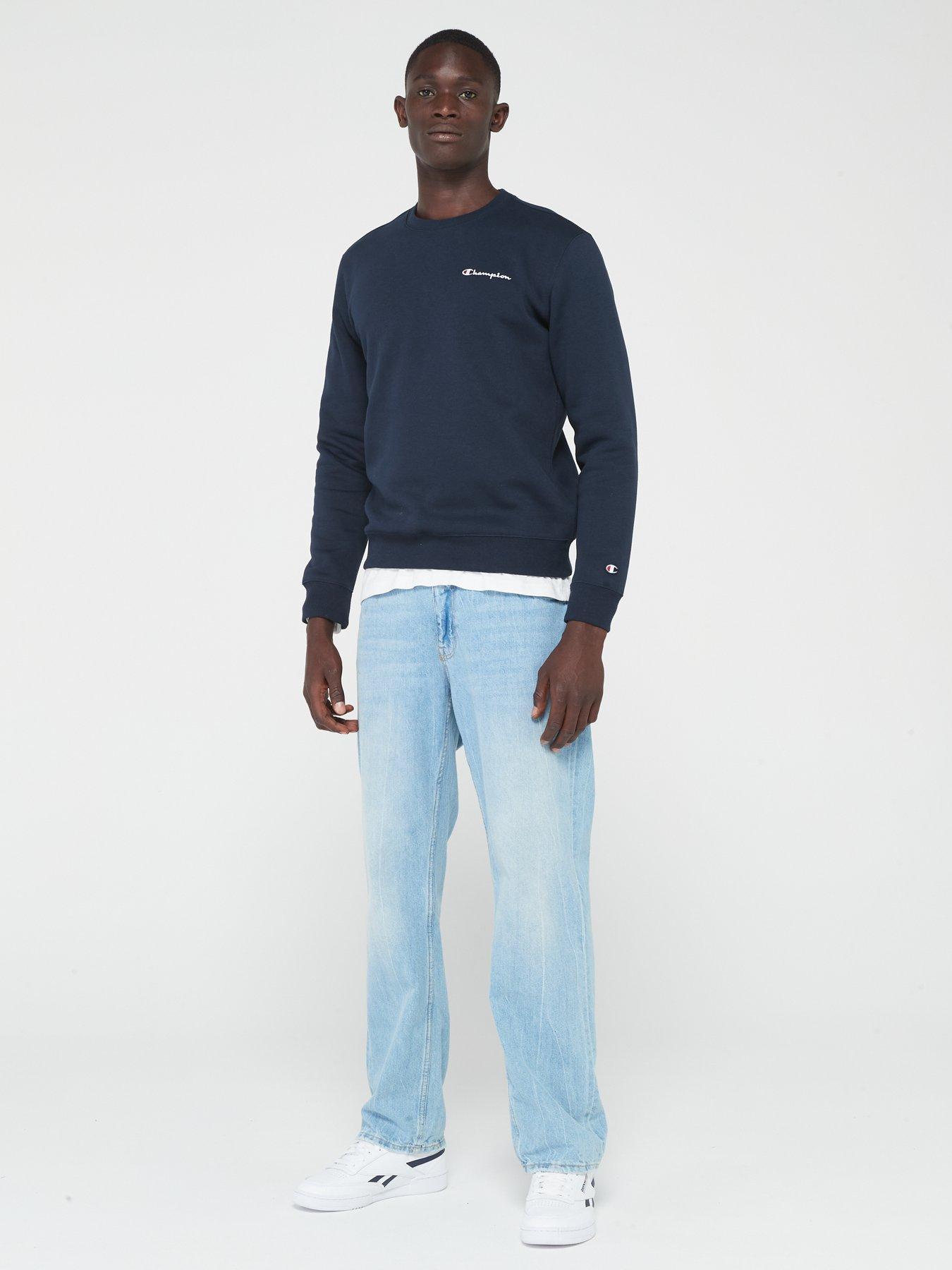 Champion sweater clearance navy blue jeans