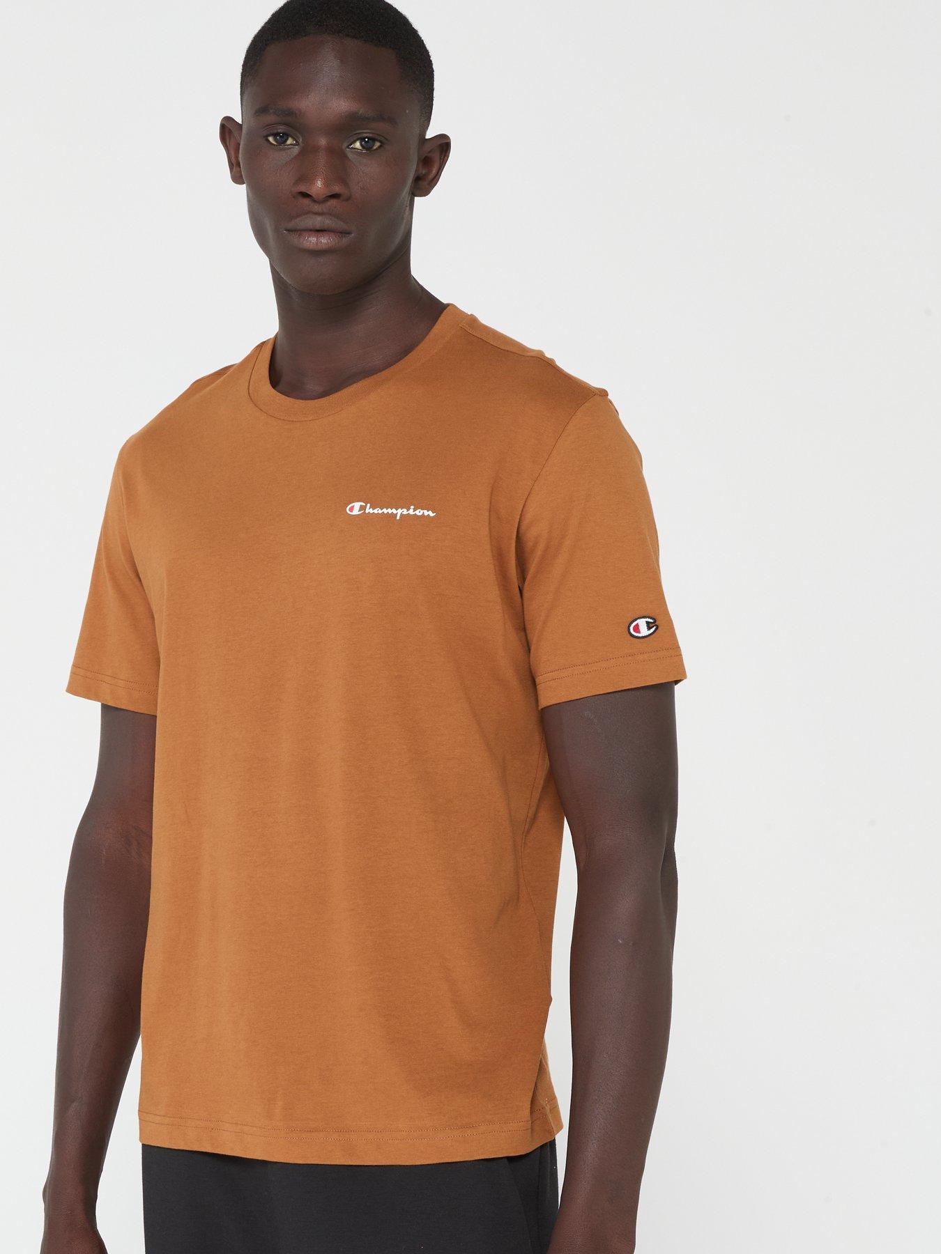 Champion small script shop logo t shirt