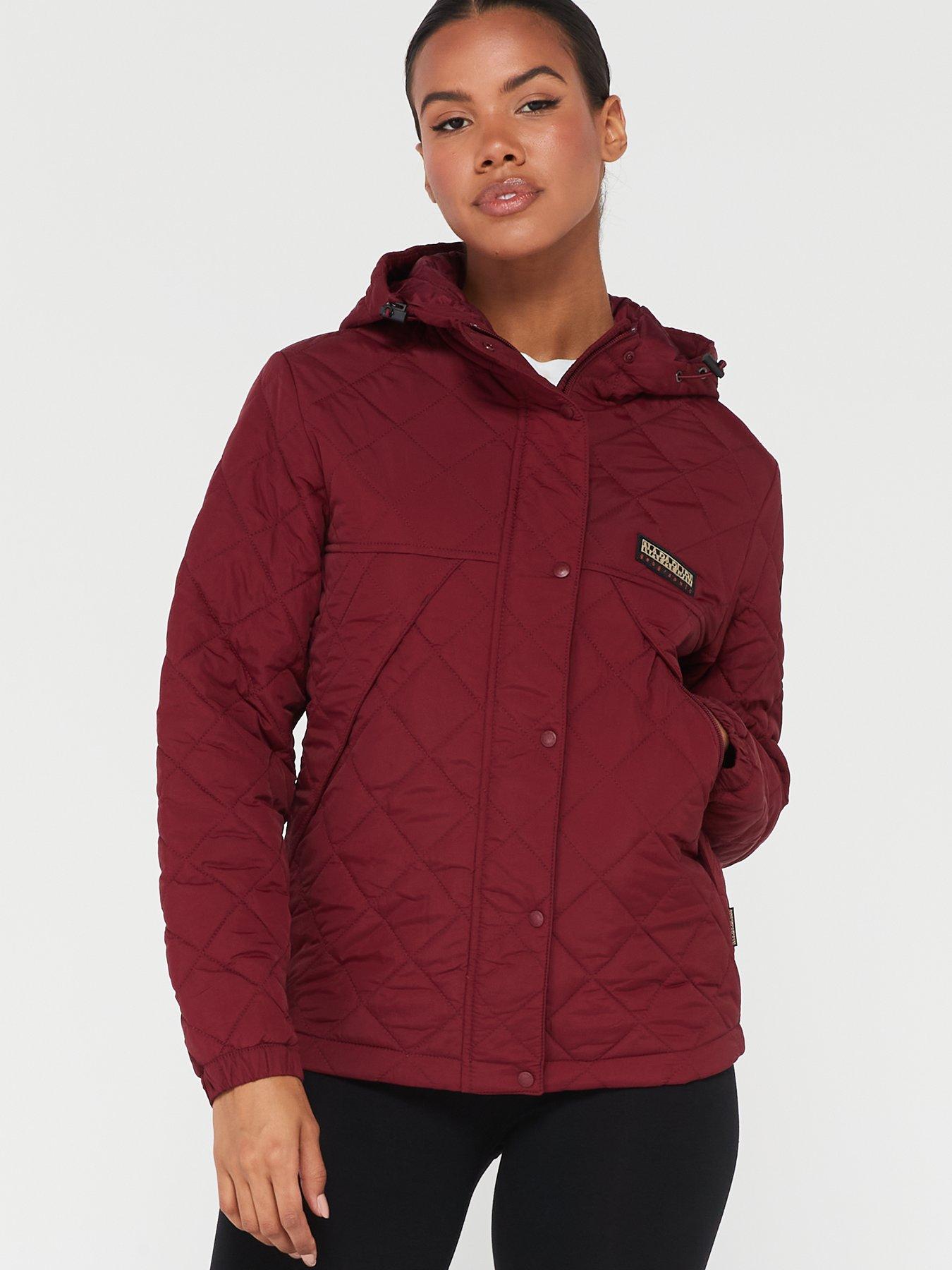 Short padded hooded on sale jacket