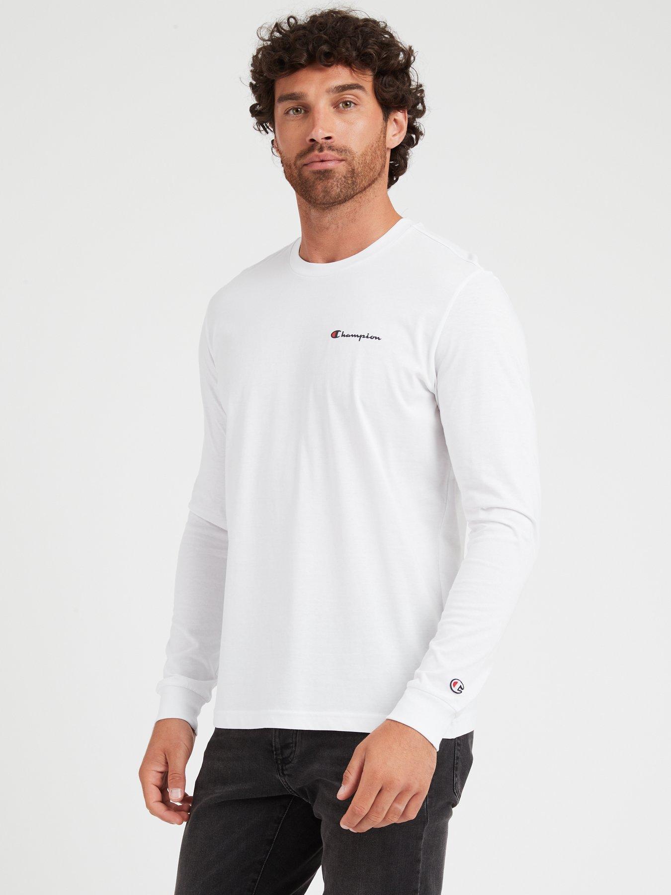 Long sleeve cheap champion shirt white