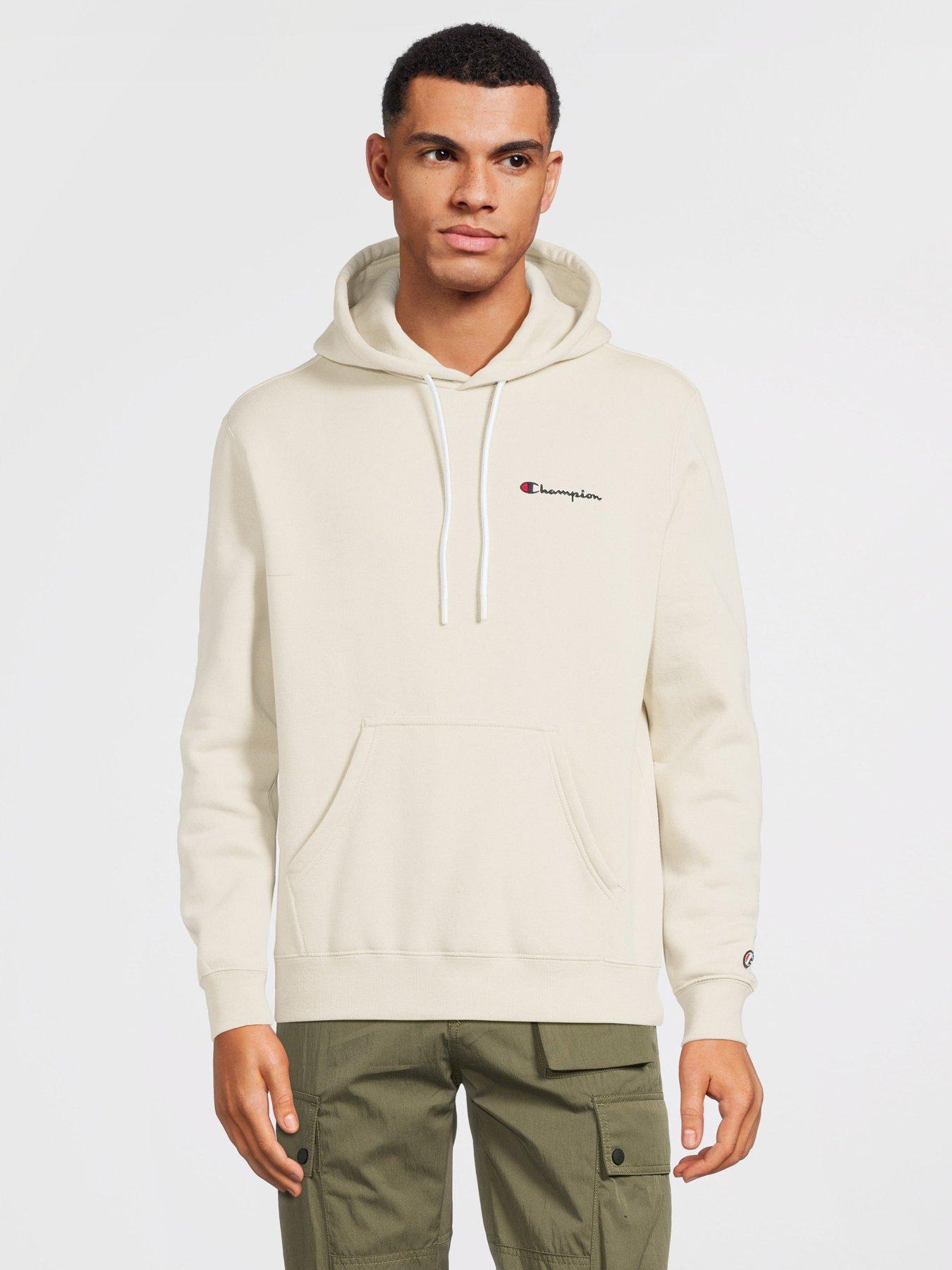 Champion small logo hoodie beige new arrivals